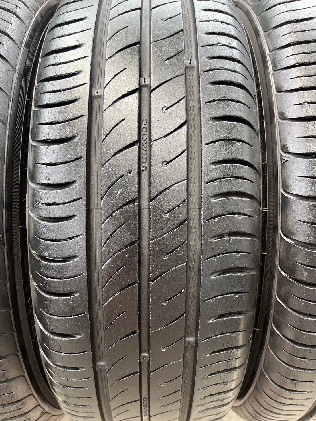 ล้อกระทะ 4รู100 Honda ขอบ 15 พร้อมยาง 185-60-15 KUMHO ปี 18