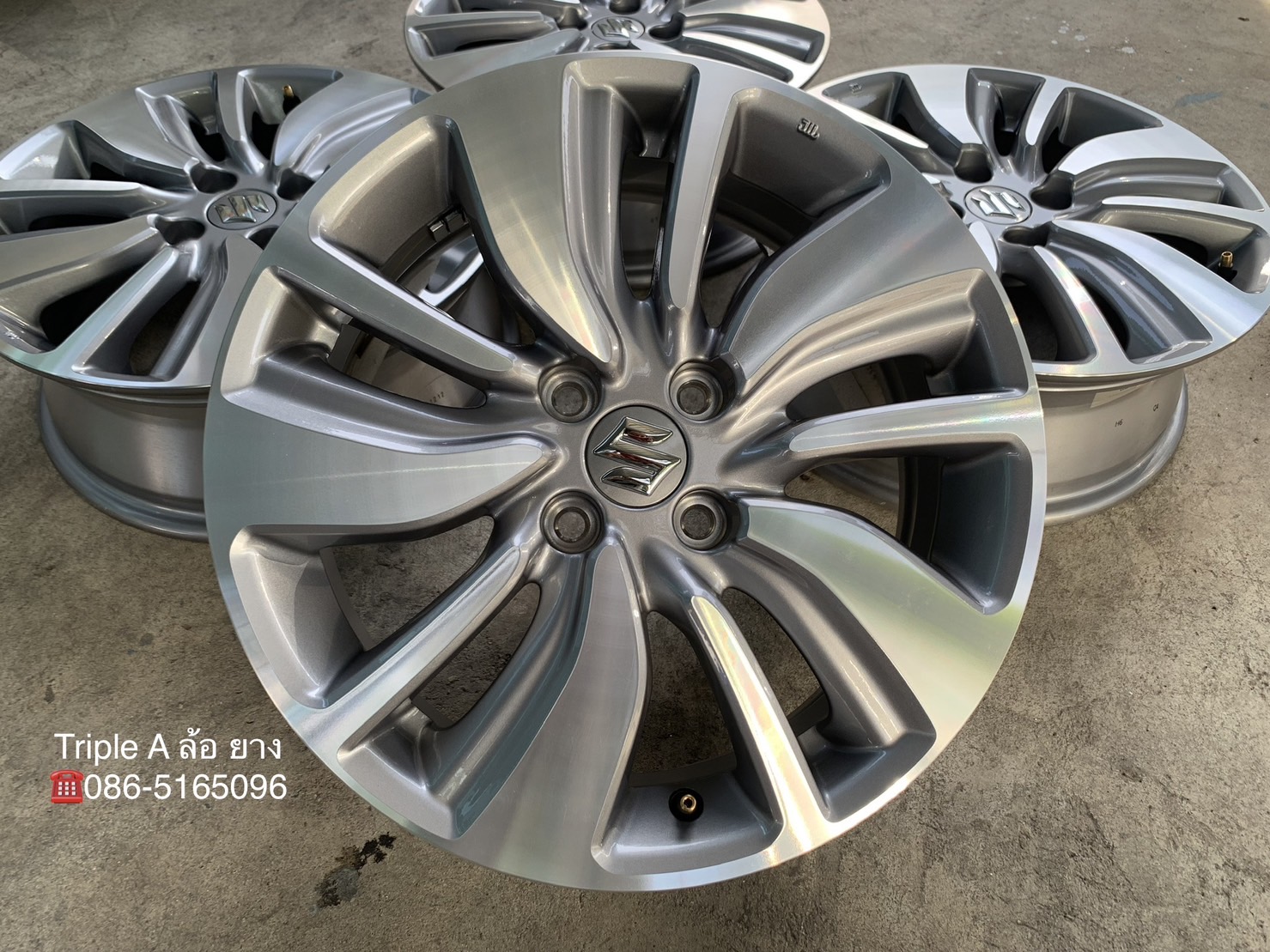 ล้อแม็กป้ายแดง Suzuki Swift รุ่นใหม่ล่าสุด ขอบ 16 เทาหน้าเงา สวยกริ๊บ ล้อแม็กป้ายแดง Suzuki Swift รุ่นใหม่ล่าสุด ขอบ 16 เทาหน้าเงา สวยกริ๊บ