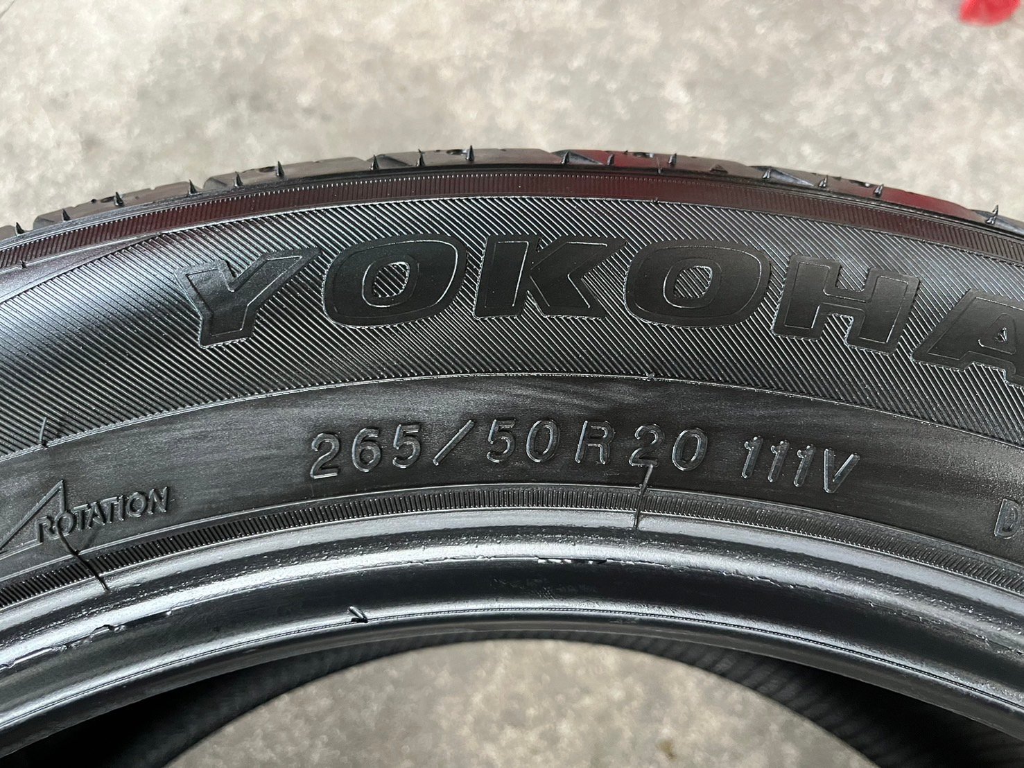 ยาง 265-50-20 Yokohama(Made in Japan) ปี 22 เหมาะสำหรับ รถกระบะตัวสูง และ SUV ทุกรุ่น ยาง 265-50-20 Yokohama(Made in Japan) ปี 22 เหมาะสำหรับ รถกระบะตัวสูง และ SUV ทุกรุ่น