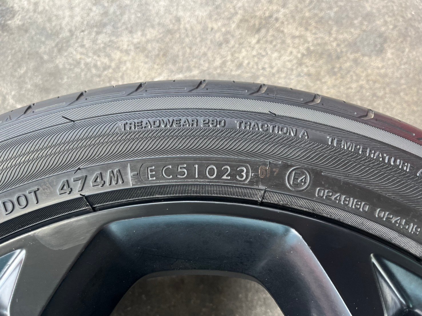 ล้อแม็ก Honda Civic FE Turbo RS ขอบ 17 สีดำ พร้อมยางป้ายแดง 215-50-17 Yokohama ปี 23