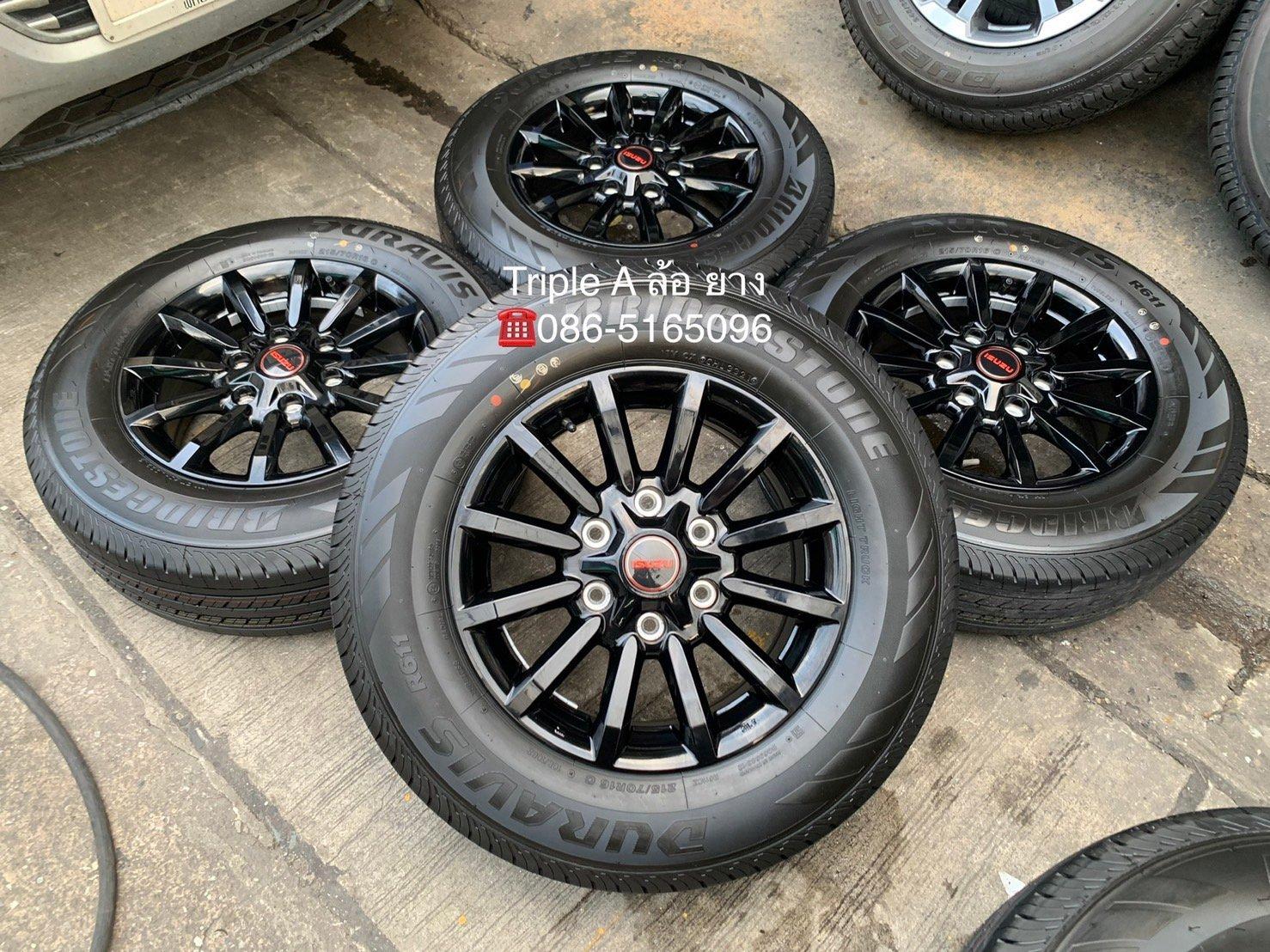 ล้อแม็กป้ายแดง ISUZU D-Max X-Series รุ่นใหม่ล่าสุด ขอบ 16 สีดำแท้ พร้อมยางป้ายแดง 215-70-16 Bridgest