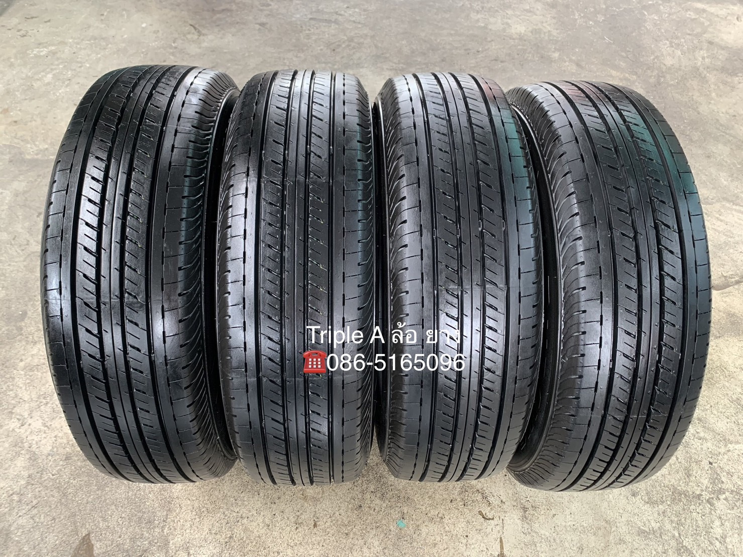 ยางป้ายแดง 205-70-15 Bridgestone ปี 22 ใส่กับ รถกระบะตัวเตี้ย ได้ทุกรุ่น