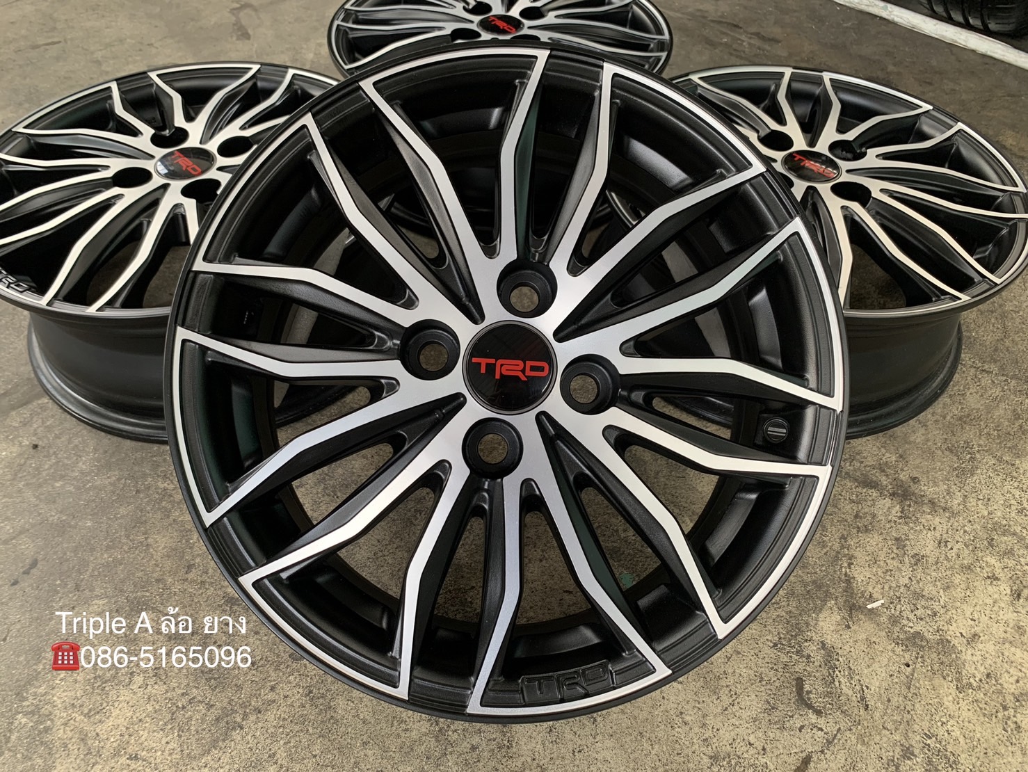 ล้อแม็ก Toyota Vios TRDแท้ ขอบ 15 ดำปัดหน้าเงา สวยกริ๊บ ล้อแม็ก Toyota Vios TRDแท้ ขอบ 15 ดำปัดหน้าเงา สวยกริ๊บ