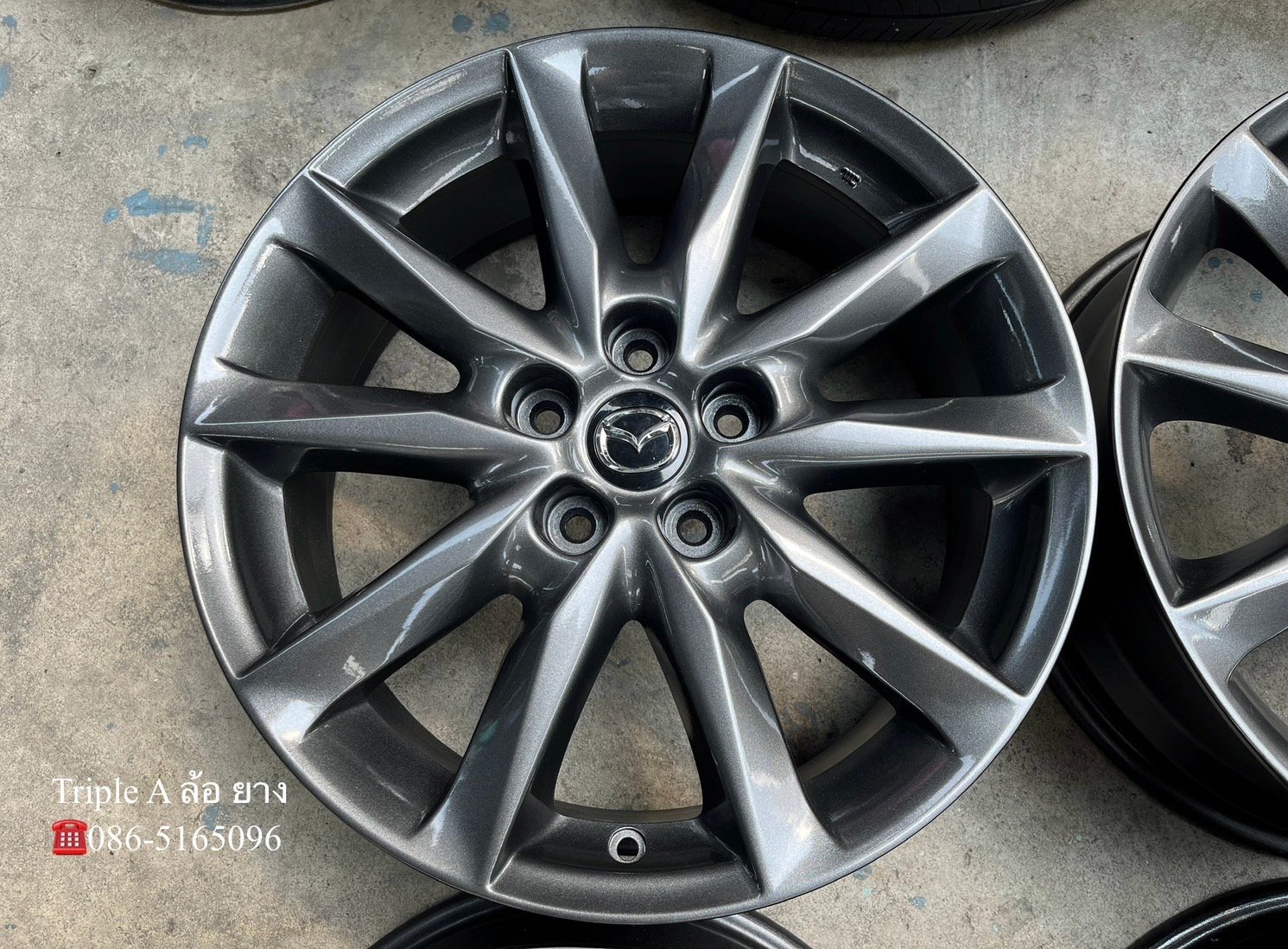 ล้อแม็ก 5รู114 Mazda 3 ขอบ 18 สีไฮเปอร์ สวยกริ๊บ