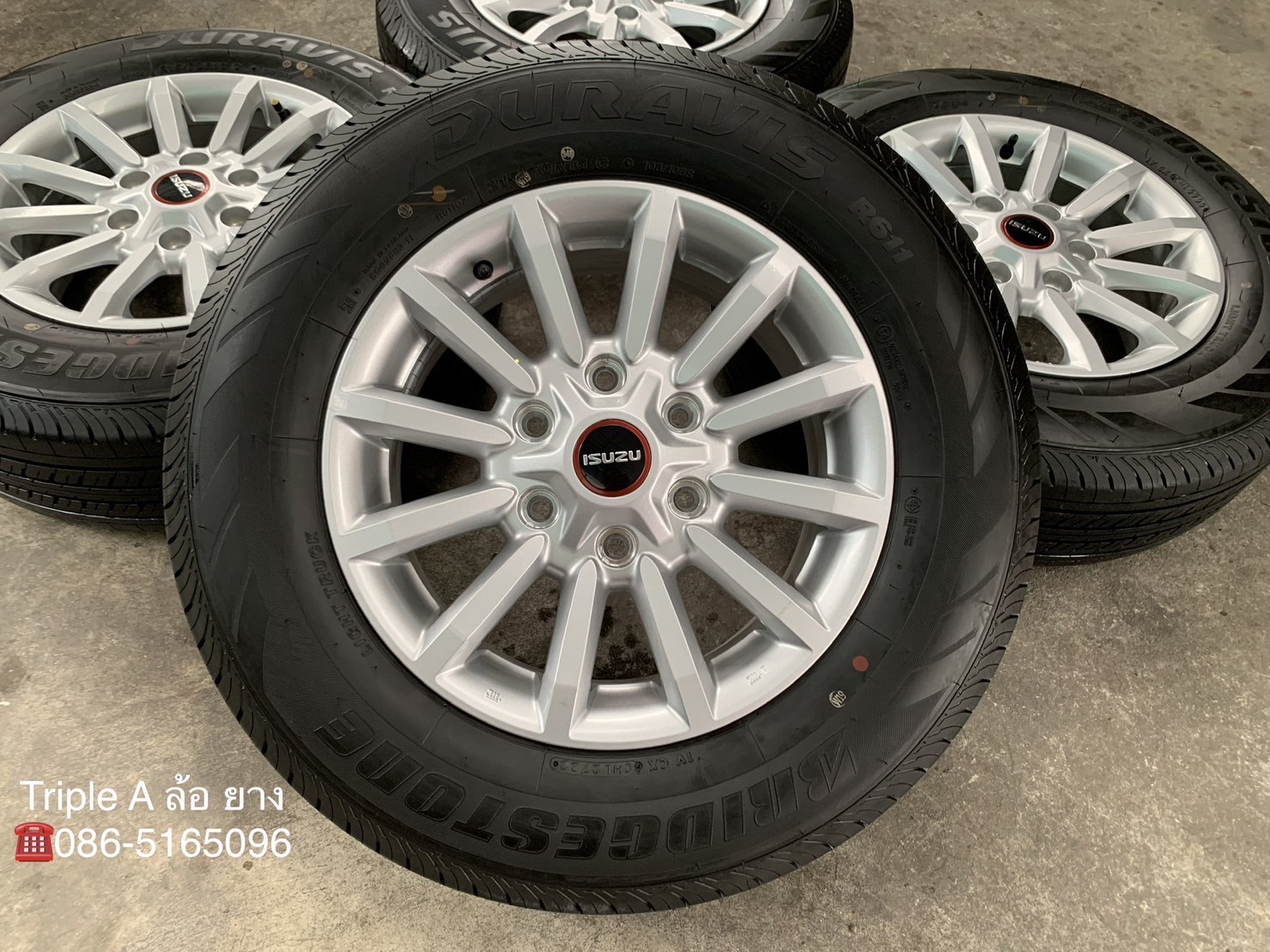 ล้อแม็กป้ายแดง ISUZU D-Max รุ่นใหม่ล่าสุด ขอบ 16 พร้อมยางป้ายแดง 215-70-16 Bridgestone ปี 22 ล้อแม็กป้ายแดง ISUZU D-Max รุ่นใหม่ล่าสุด ขอบ 16 พร้อมยางป้ายแดง 215-70-16 Bridgestone ปี 22