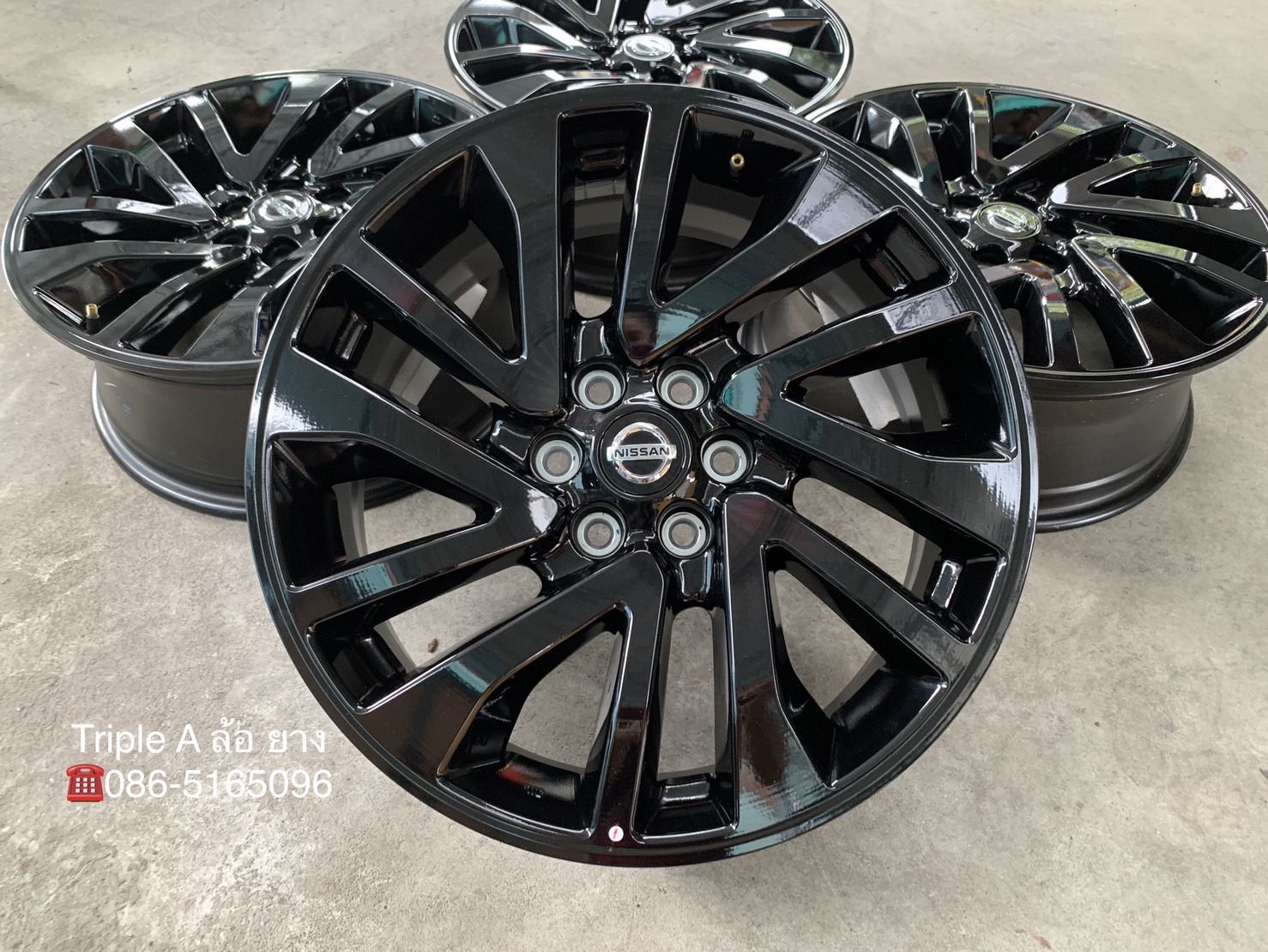 ล้อแม็กป้ายแดง 6รู114 Nissan Navara NP300 Black Edition ขอบ 18 สีดำแท้ ล้อแม็กป้ายแดง 6รู114 Nissan Navara NP300 Black Edition ขอบ 18 สีดำแท้