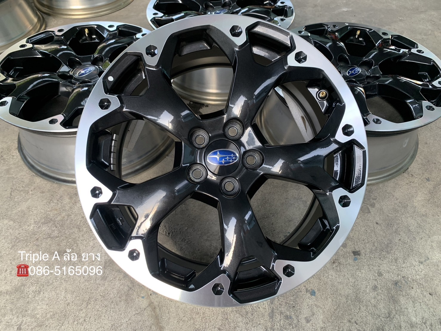 ล้อแม็กป้ายแดง 5รู100 Subaru XV EyeSight ขอบ 17 ดำหน้าเงา ล้อแม็กป้ายแดง 5รู100 Subaru XV EyeSight ขอบ 17 ดำหน้าเงา