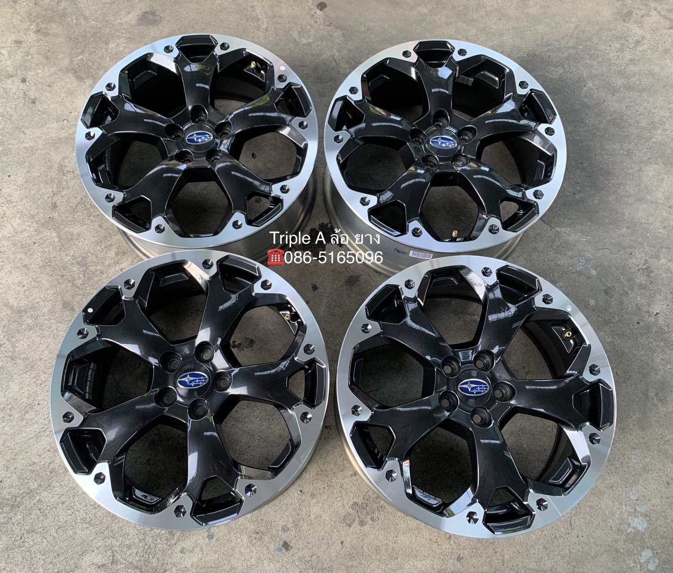 ล้อแม็กป้ายแดง 5รู100 Subaru XV EyeSight ขอบ 17 ดำหน้าเงา ล้อแม็กป้ายแดง 5รู100 Subaru XV EyeSight ขอบ 17 ดำหน้าเงา