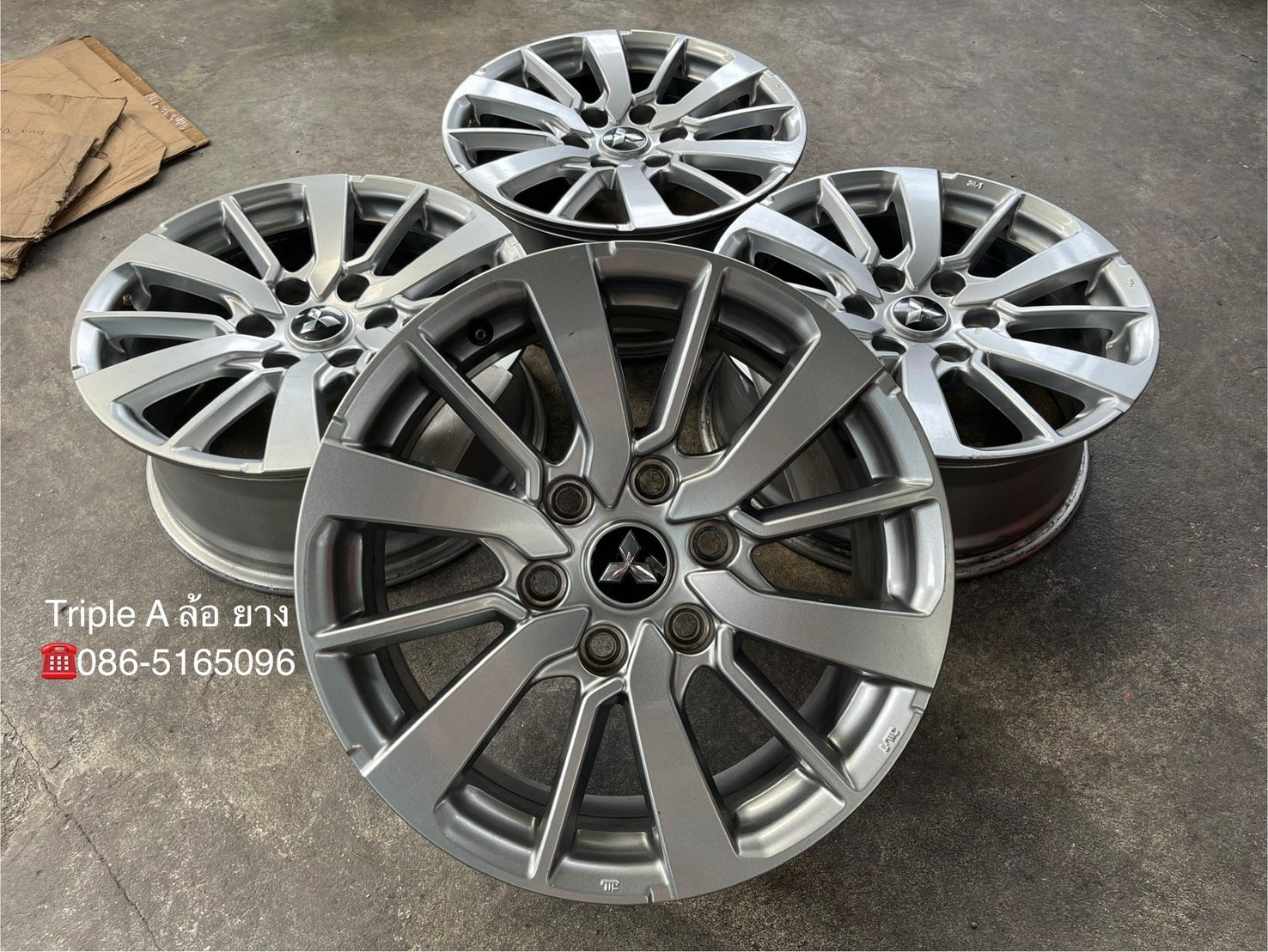 ล้อแม็ก 6รู139 Mitsu Pajero ขอบ 18 สภาพดี