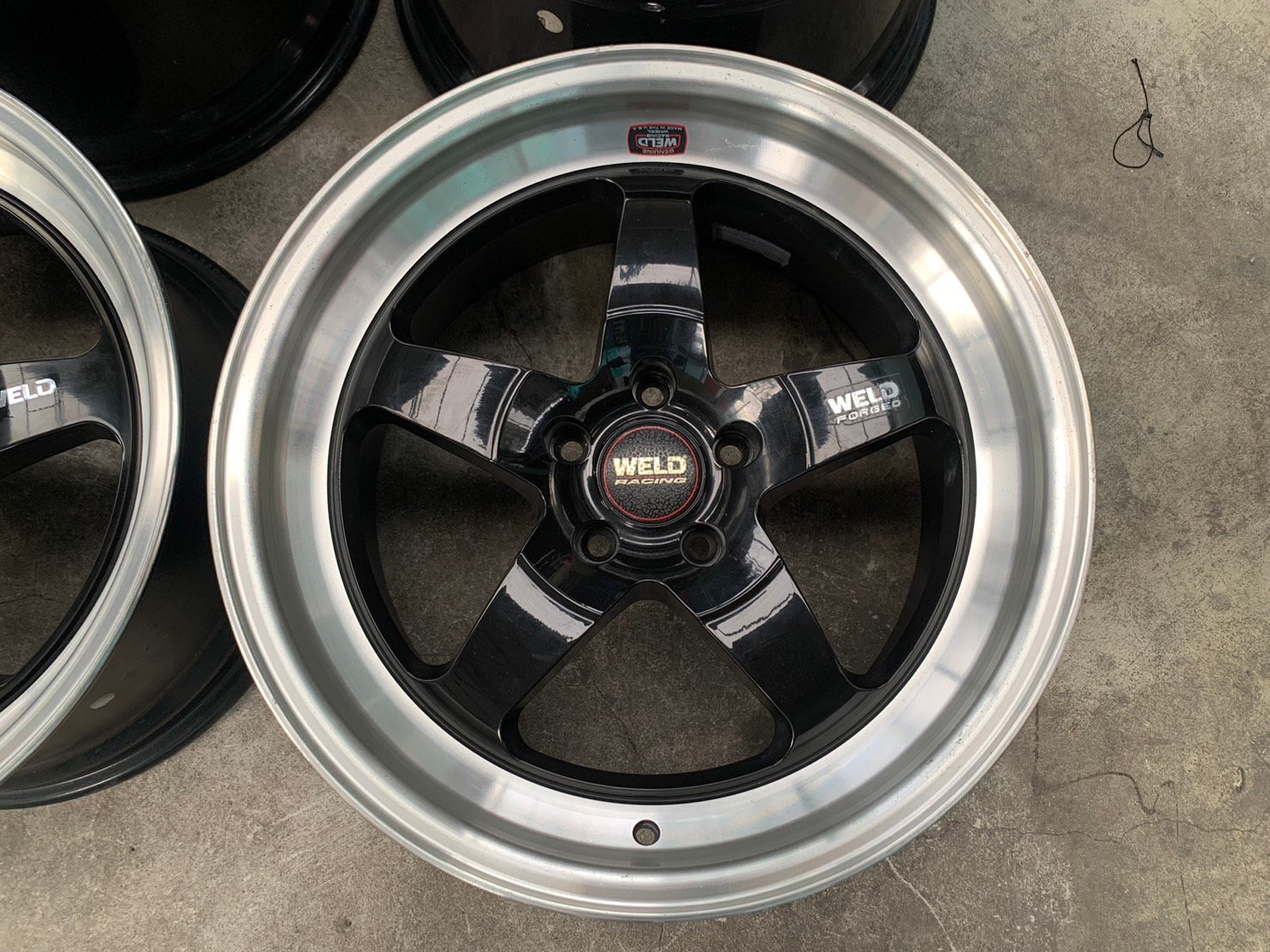ล้อแม็ก 5รู114 WELD(งาน KC) ขอบ 18 ดำขอบเงา ล้อใหม่ตัวโชว์