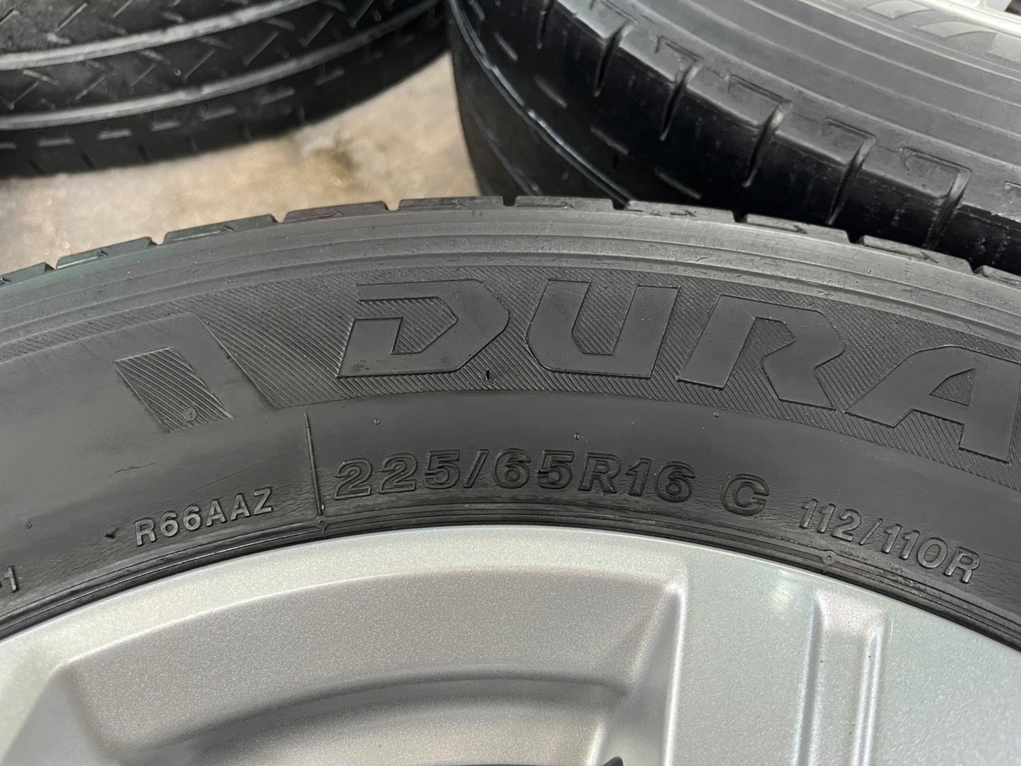 ล้อแม็กป้ายแดง 5รู114 Mitsu Triton ขอบ 16 แถมยาง 225-65-16 Bridgestone ปลายปี 20