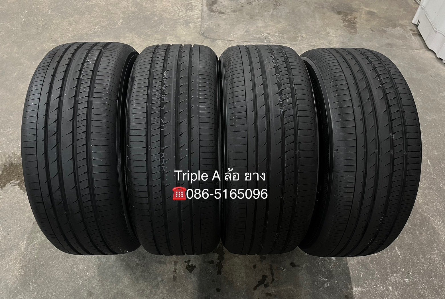 ยางป้ายแดง 235-50-18 Yokohama (Made in Japan) ปี 25 สวยกริ๊บ