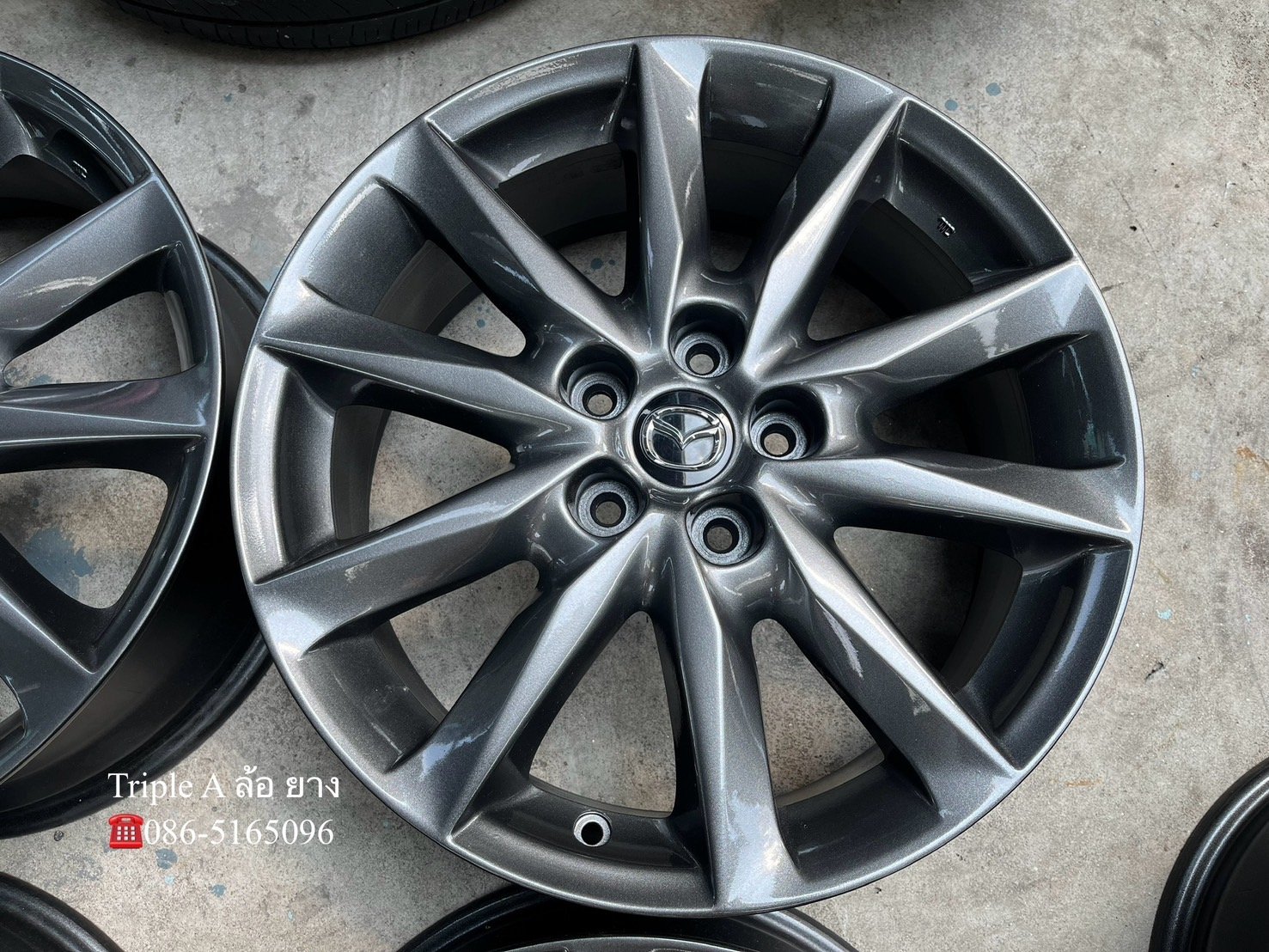 ล้อแม็ก 5รู114 Mazda 3 ขอบ 18 สีไฮเปอร์ สวยกริ๊บ