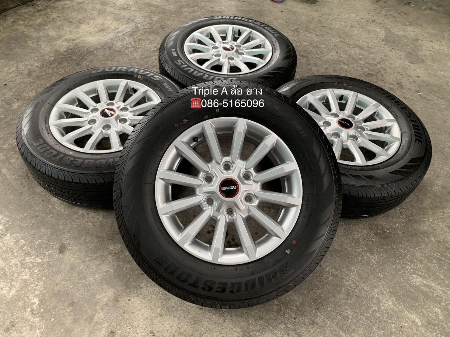 ล้อแม็กป้ายแดง ISUZU D-Max รุ่นใหม่ล่าสุด ขอบ 16 พร้อมยางป้ายแดง 215-70-16 Bridgestone ปี 22