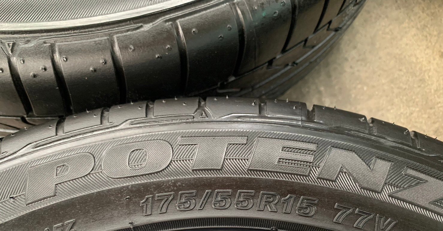 ยางป้ายแดง 175-55-15 Bridgestone ปี 23 ยางป้ายแดง 175-55-15 Bridgestone ปี 23