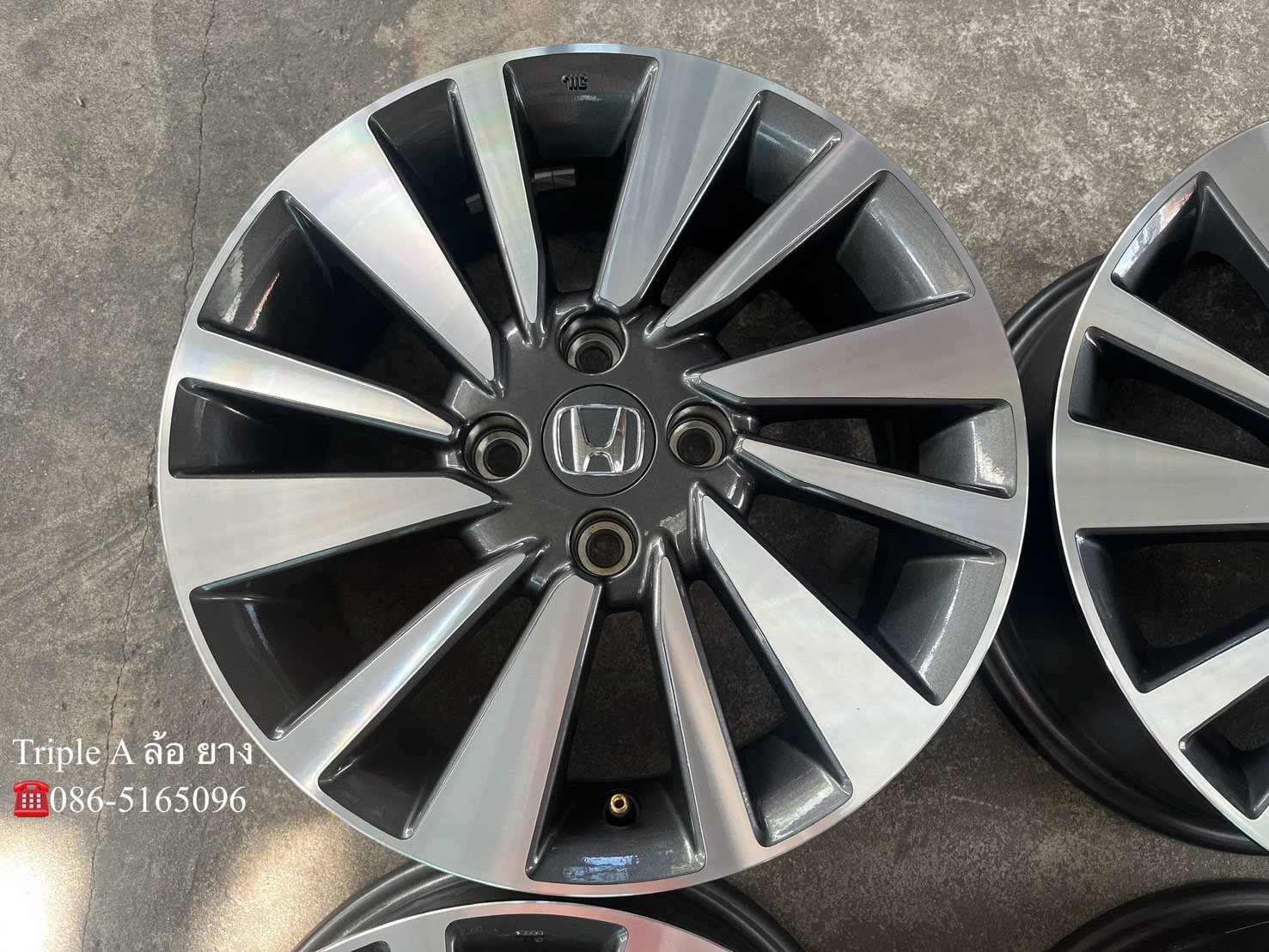 ล้อแม็กป้ายแดง Honda City SV รุ่นใหม่ล่าสุด ขอบ 15 เทาหน้าเงา ใหม่กริ๊บ