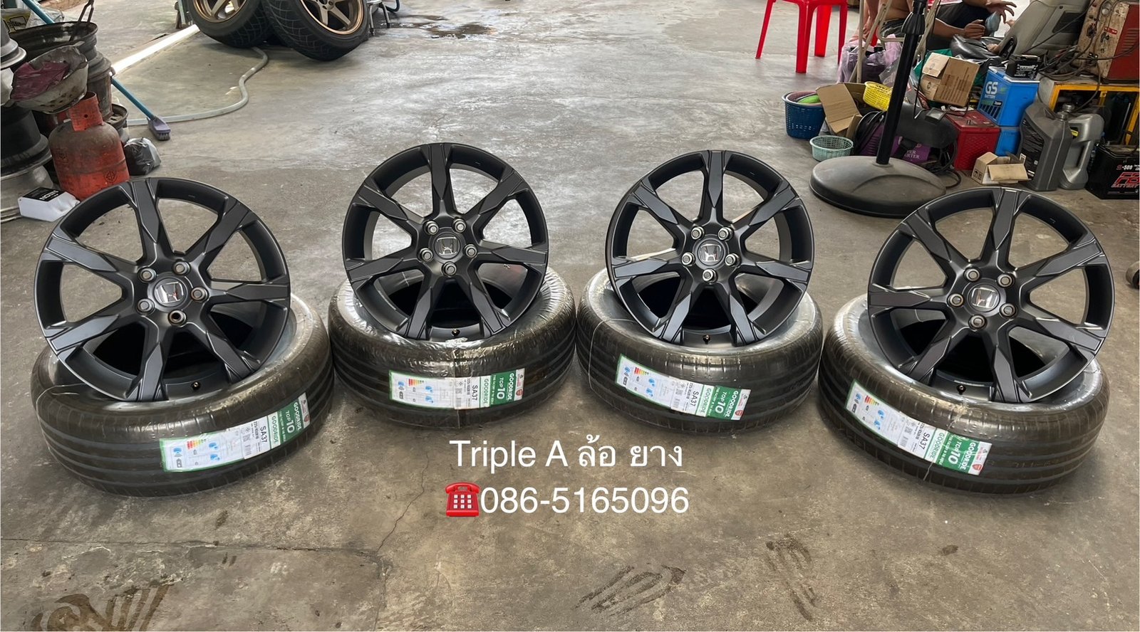ล้อแม็กป้ายแดง Honda Civic HEV RS รุ่นใหม่ล่าสุด ขอบ 18 พร้อมยางใหม่ 225-45-18 GOODRIDE ปี 25