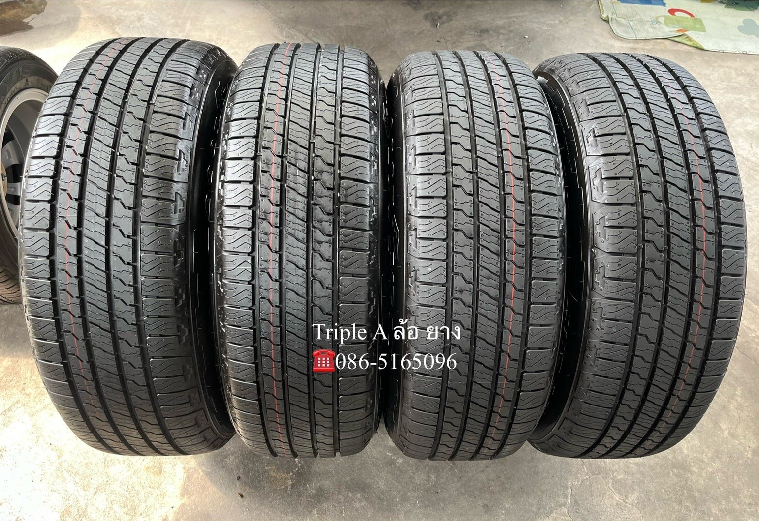ยางใหม่ป้ายแดง 255-65-18 Goodyear ปี 25 ใหม่กริ๊บ เหมาะสำหรับ รถกระบะตัวสูง และ SUV ทุกรุ่น