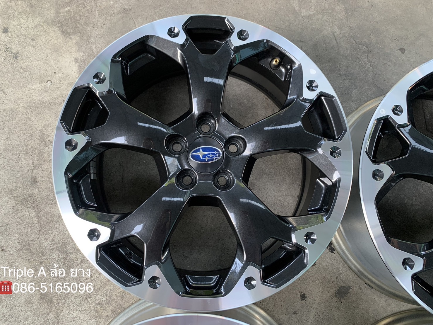 ล้อแม็กป้ายแดง 5รู100 Subaru XV EyeSight ขอบ 17 ดำหน้าเงา ล้อแม็กป้ายแดง 5รู100 Subaru XV EyeSight ขอบ 17 ดำหน้าเงา