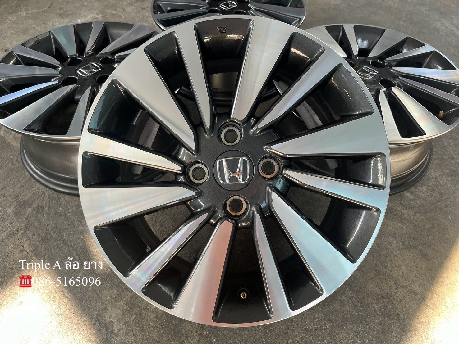 ล้อแม็กป้ายแดง Honda City SV รุ่นใหม่ล่าสุด ขอบ 15 เทาหน้าเงา ใหม่กริ๊บ