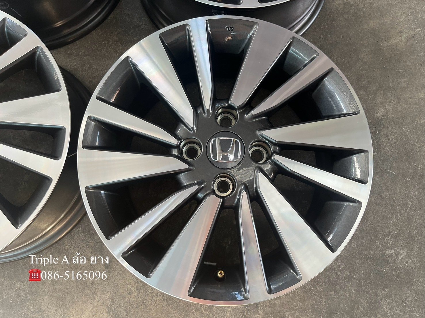 ล้อแม็กป้ายแดง Honda City SV รุ่นใหม่ล่าสุด ขอบ 15 เทาหน้าเงา ใหม่กริ๊บ
