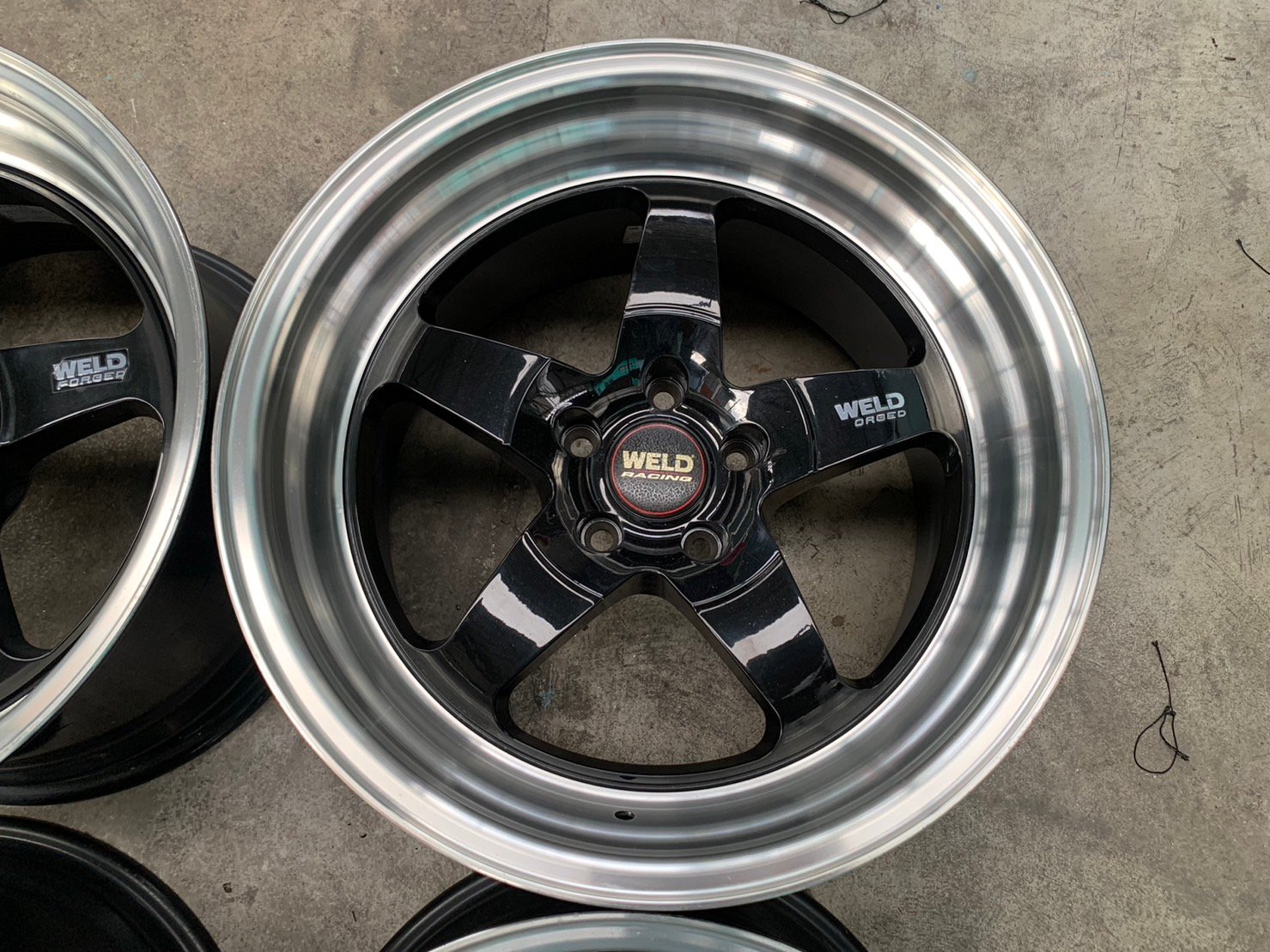 ล้อแม็ก 5รู114 WELD(งาน KC) ขอบ 18 ดำขอบเงา ล้อใหม่ตัวโชว์