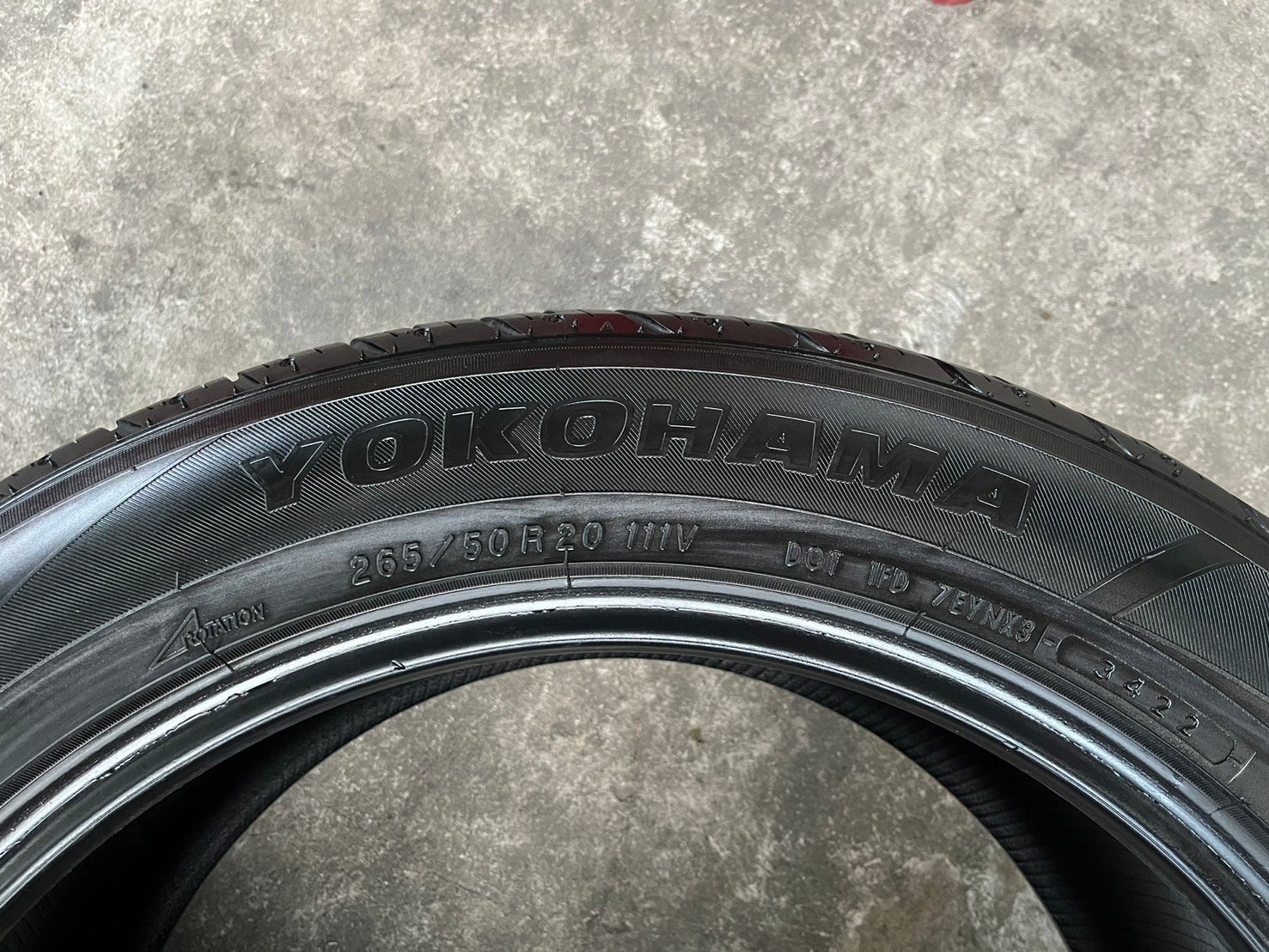 ยาง 265-50-20 Yokohama(Made in Japan) ปี 22 เหมาะสำหรับ รถกระบะตัวสูง และ SUV ทุกรุ่น ยาง 265-50-20 Yokohama(Made in Japan) ปี 22 เหมาะสำหรับ รถกระบะตัวสูง และ SUV ทุกรุ่น