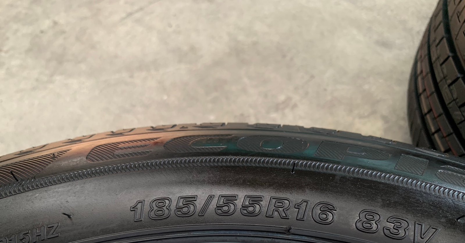 ยางใหม่ป้ายแดง 185-55-16 Bridgestone ปี 23 ใหม่กริ๊บ