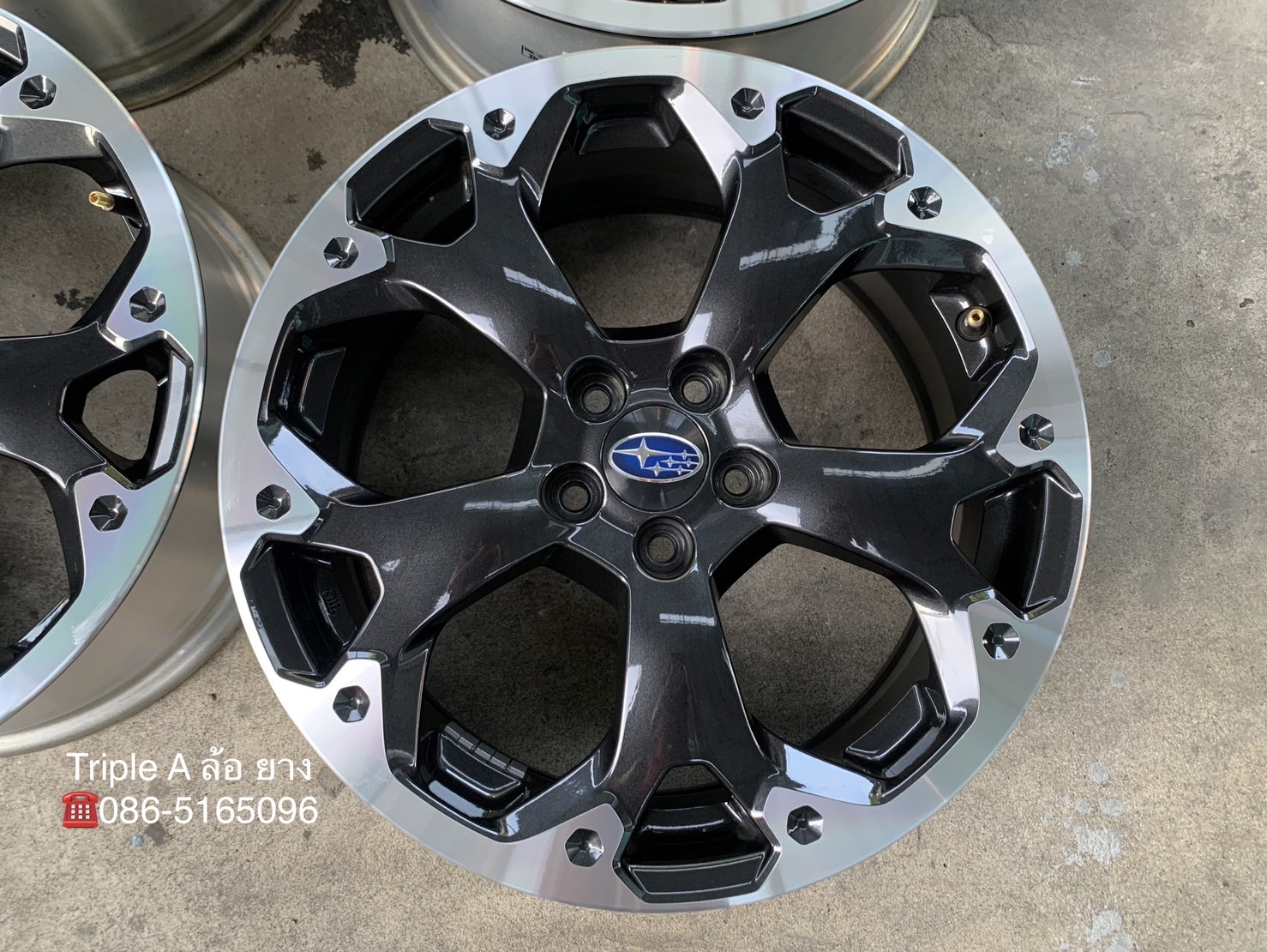 ล้อแม็กป้ายแดง 5รู100 Subaru XV EyeSight ขอบ 17 ดำหน้าเงา ล้อแม็กป้ายแดง 5รู100 Subaru XV EyeSight ขอบ 17 ดำหน้าเงา