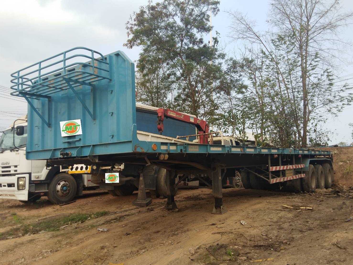 ขาย หางพื้นเรียบ MCK อู่ มีโชค สามเพลา ปี 60