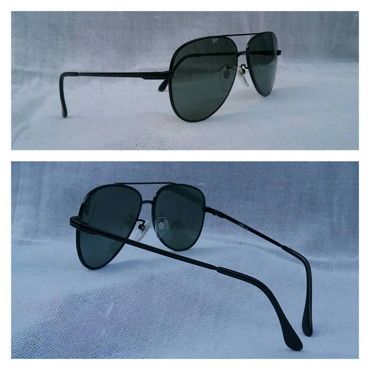 แว่นตามาดเข้ม 'สิงห์ดำ'  ทศวรรษ  2010's  ผลงานระดับยอดฝีมือของ 'ชาร์มังต์'  สภาพเทพ / เก่าเก็บ / ใหม่กริ๊บ !  ราคาโบนัสพิเศษ !  โมเดลคลาสสิค 'หยดน้ำตา - นักบิน - แมคอาร์เธอร์'  เลนส์กระจกคริสตัล 'สีเทาฟ้า - สว่าง'  Authentic CHARMANT handmade in the 2010's in Japan