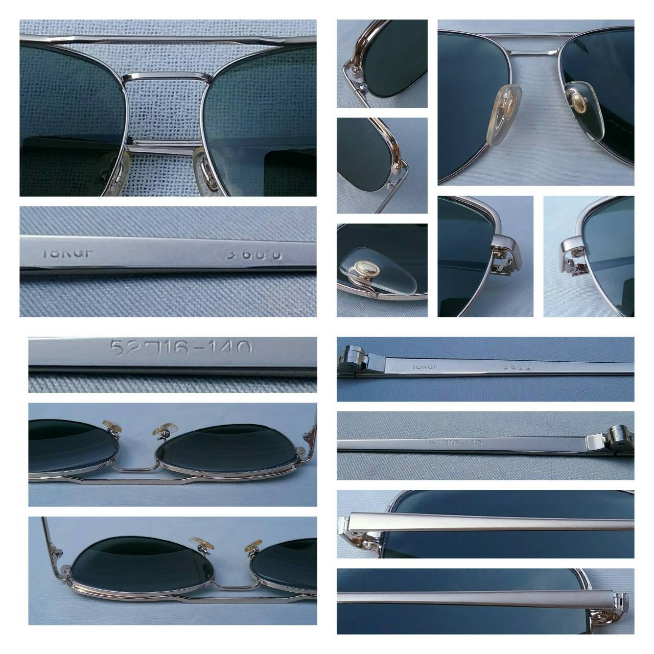 แว่นตาเจ้าบุญทุ่มแห่งทศวรรษที่ 1970's  ทองโกลด์ฟิลด์ 18K  สัดส่วนทองคำบริสุทธิ์ 75%  อุ๊ต๊ะ !  ขนทองมาทำเป็นเหมือง ๆ  โมเดลคลาสสิค 'หยดน้ำตา - นักบิน'  เลนส์กระจกคริสตัล 'สีเทาควันไฟ'  สภาพเทพ / เก่าเก็บ / เหมือนแทบไม่เคยใช้งานมาก่อน !  Vintage JAPANESE GOLD FILLED 18K handmade in the  1970's in Jap