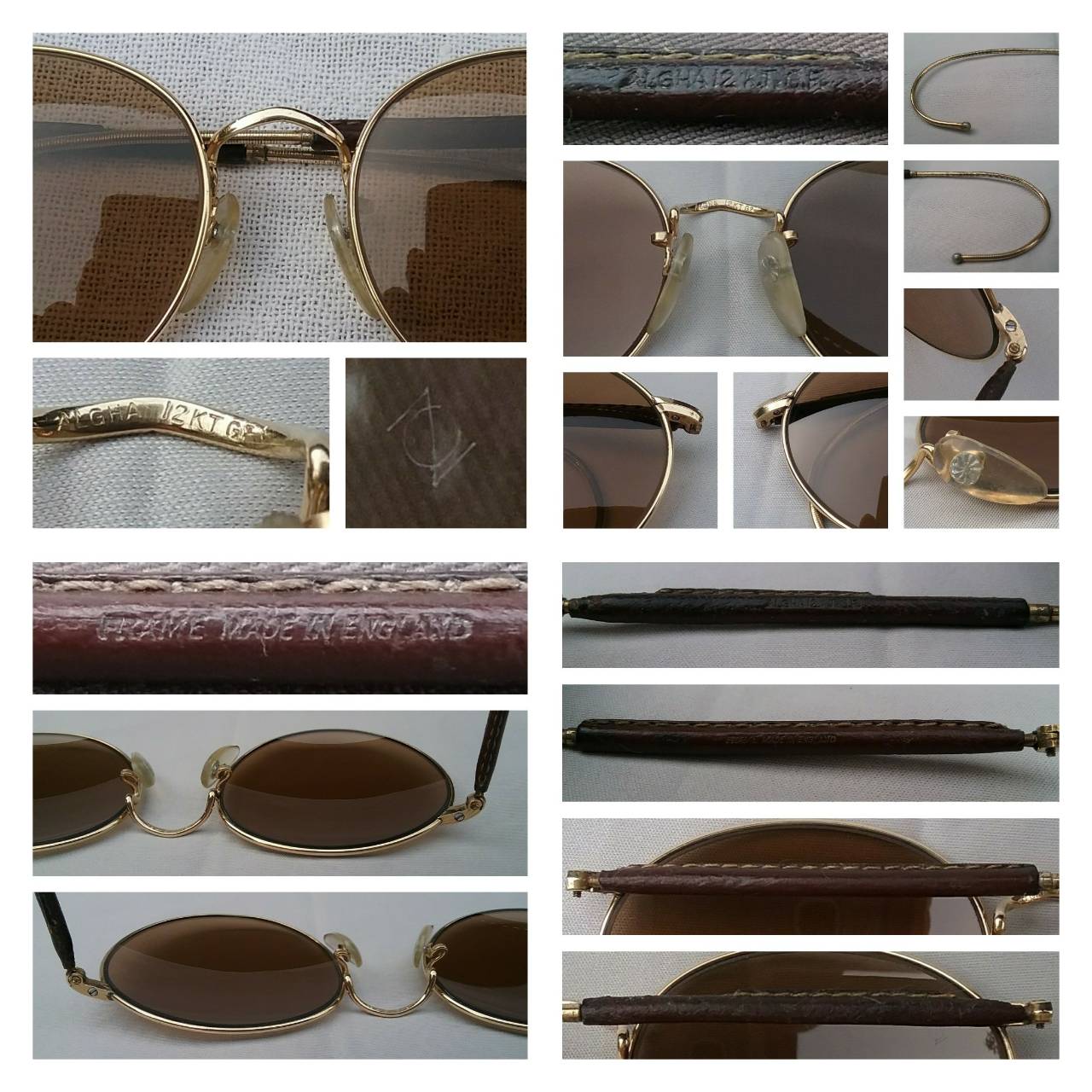 แว่นตาโกลด์ฟิลด์อันดับ 1 ของแผ่นดิน ยกกำลัง 2 'อัลก้าผู้ยิ่งใหญ่' ทองโกลด์ฟิลด์ 12K สัดส่วนทองคำบริสุทธิ์ 50%+โคตรเลนส์กระจกพระเจ้า 'คาร์ล ไซส์ เยนา' ที่ได้รับยกย่องว่าดีที่สุดของชนชาติเยอรมัน ความสมบูรณ์แบบของ 2 ตำนานคลาสสิคที่สุดกลางศตวรรษที่ 20 Vintage ALGHA Handmade in 1960's in London, England