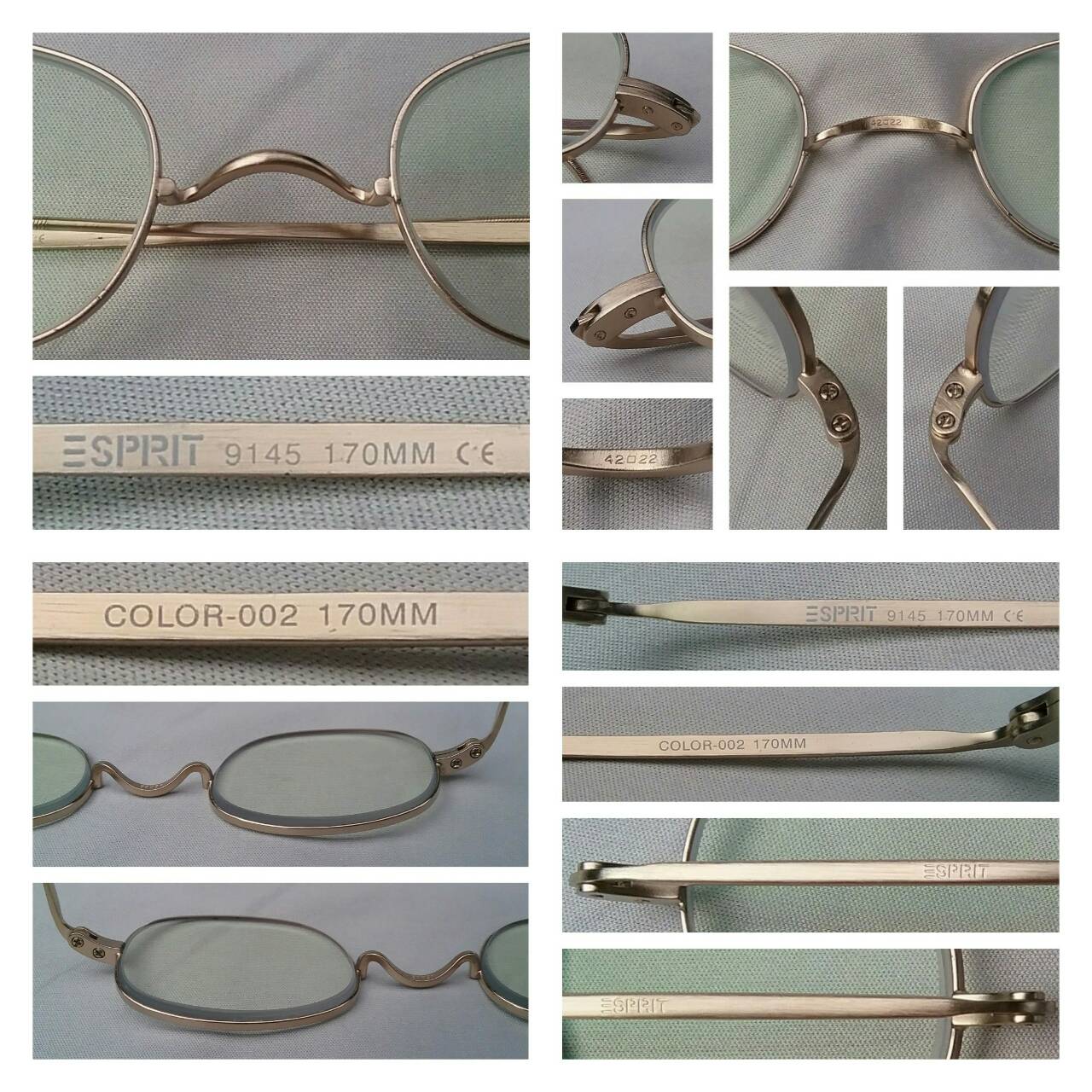 แว่นสายตาอเมริกันทศวรรษ 1990's ***โบนัสพิเศษ : เลนส์ บลู โพรเทค มัลติโค้ท ใสปิ๊ง ค่าสายตา +200  โมเดลคลาสสิคยุควิกตอเรีย 'สี่เหลี่ยมผืนผ้า - วินด์เซอร์'  สภาพวินเทจใช้งานถนอม !  Vintage ESPRIT handmade in the 1990's in USA