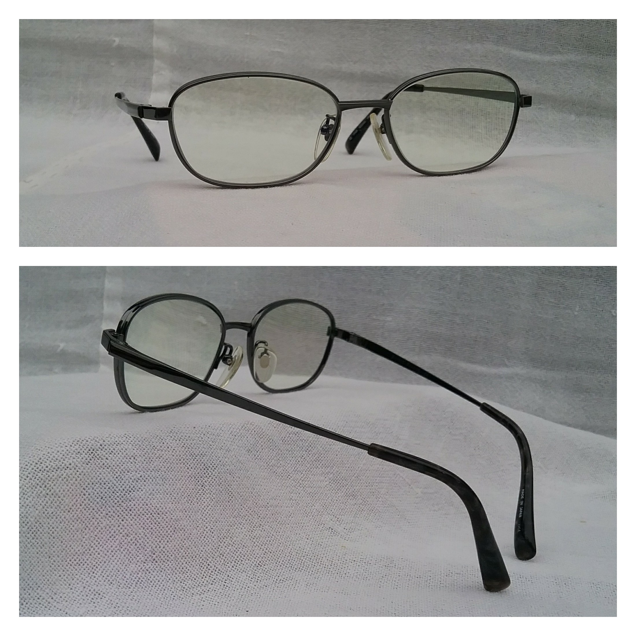 แว่นสายตาเกรดพรีเมียมจากประเทศญี่ปุ่น ทศวรรษ 2020's 'พี-อิกเซล ทู' สภาพเทพ/เก่าเก็บ/ใหม่กริ๊บ! กรอบไททาเนียมบริสุทธิ์ + โบนัสพิเศษ : เลนส์ บลู โพรเทค มัลติโค้ท ใสปิ๊ง ค่าสายตา +150 ป้องกันแสงสีฟ้าที่เป็นอันตรายได้อย่างสมบูรณ์แบบ Authentic P-IXEL II handmade in Japan