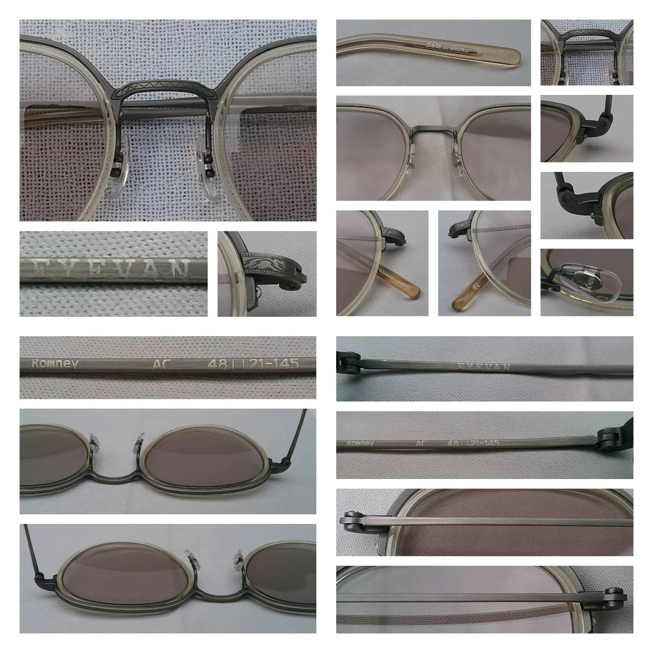 แว่นตาอะซีเทเนียมระดับไฮ-เอนด์ 'อายแวน' ผลงานช่างหัตถศิลป์แห่งซาบาเอะ ราชธานีแว่นตาของประเทศญี่ปุ่น โมเดลอาร์ติสท์ 'หยดน้ำ-แพนโต้' เลนส์กระจกคริสตัลออโต้ 'สีเทาอ่อน' มองเห็นดวงตาผู้สวมใส่ ปรับสีอัตโนมัติ ระดับความเข้ม 40% Authentic EYEVAN handcrafted in the 2019 in Sabae, Japan แว่นตาอะซีเทเนียมระดับไฮ-เอนด์ 'อายแวน' ผลงานช่างหัตถศิลป์แห่งซาบาเอะ ราชธานีแว่นตาของประเทศญี่ปุ่น โมเดลอาร์ติสท์ 'หยดน้ำ-แพนโต้' เลนส์กระจกคริสตัลออโต้ 'สีเทาอ่อน' มองเห็นดวงตาผู้สวมใส่ ปรับสีอัตโนมัติ ระดับความเข้ม 40% Authentic EYEVAN handcrafted in the 2019 in Sabae, Japan