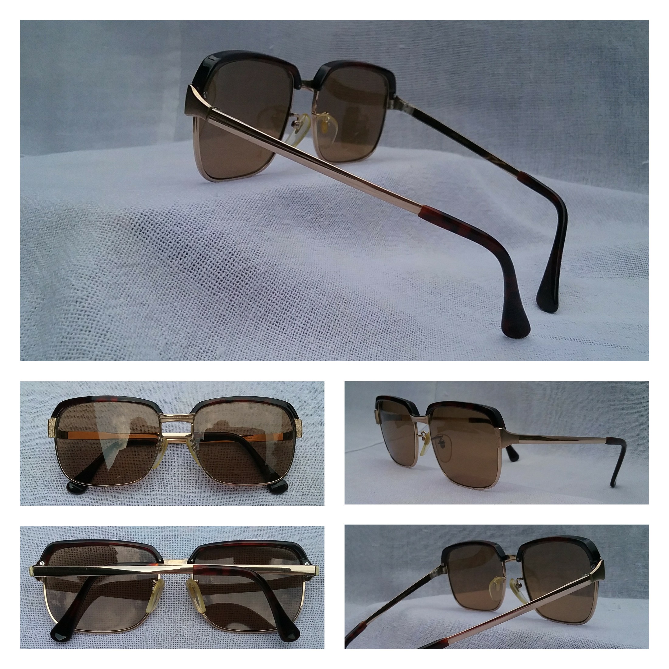 ที่สุดแห่งโคตรแว่นตาเจ้าบุญทุ่ม ทองโกลด์ฟิลด์ 22K หายาก สัดส่วนทองคำบริสุทธิ์ 91.66 เปอร์เซนต์ วิสต้า ราคาเจ้าของเหมืองมาเอง เก่าเก็บทศวรรษ 1970 โมเดลคลาสสิค สี่เหลี่ยม-โบรว์ไลน์-คลับมาสเตอร์-นายกสโมสร เลนส์กระจกคริสตัล สีกากี-สว่าง ขนาดมาตรฐาน 135mm Vintage VISTA handmade in the 1970s in Japan