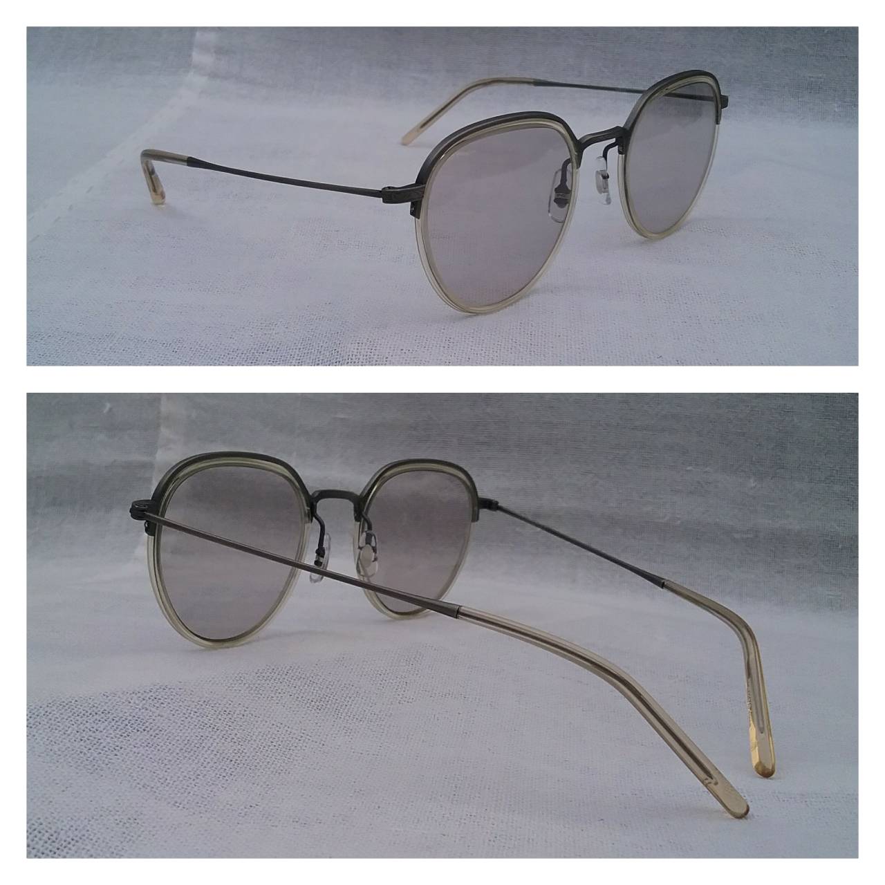 แว่นตาอะซีเทเนียมระดับไฮ-เอนด์ 'อายแวน' ผลงานช่างหัตถศิลป์แห่งซาบาเอะ ราชธานีแว่นตาของประเทศญี่ปุ่น โมเดลอาร์ติสท์ 'หยดน้ำ-แพนโต้' เลนส์กระจกคริสตัลออโต้ 'สีเทาอ่อน' มองเห็นดวงตาผู้สวมใส่ ปรับสีอัตโนมัติ ระดับความเข้ม 40% Authentic EYEVAN handcrafted in the 2019 in Sabae, Japan แว่นตาอะซีเทเนียมระดับไฮ-เอนด์ 'อายแวน' ผลงานช่างหัตถศิลป์แห่งซาบาเอะ ราชธานีแว่นตาของประเทศญี่ปุ่น โมเดลอาร์ติสท์ 'หยดน้ำ-แพนโต้' เลนส์กระจกคริสตัลออโต้ 'สีเทาอ่อน' มองเห็นดวงตาผู้สวมใส่ ปรับสีอัตโนมัติ ระดับความเข้ม 40% Authentic EYEVAN handcrafted in the 2019 in Sabae, Japan