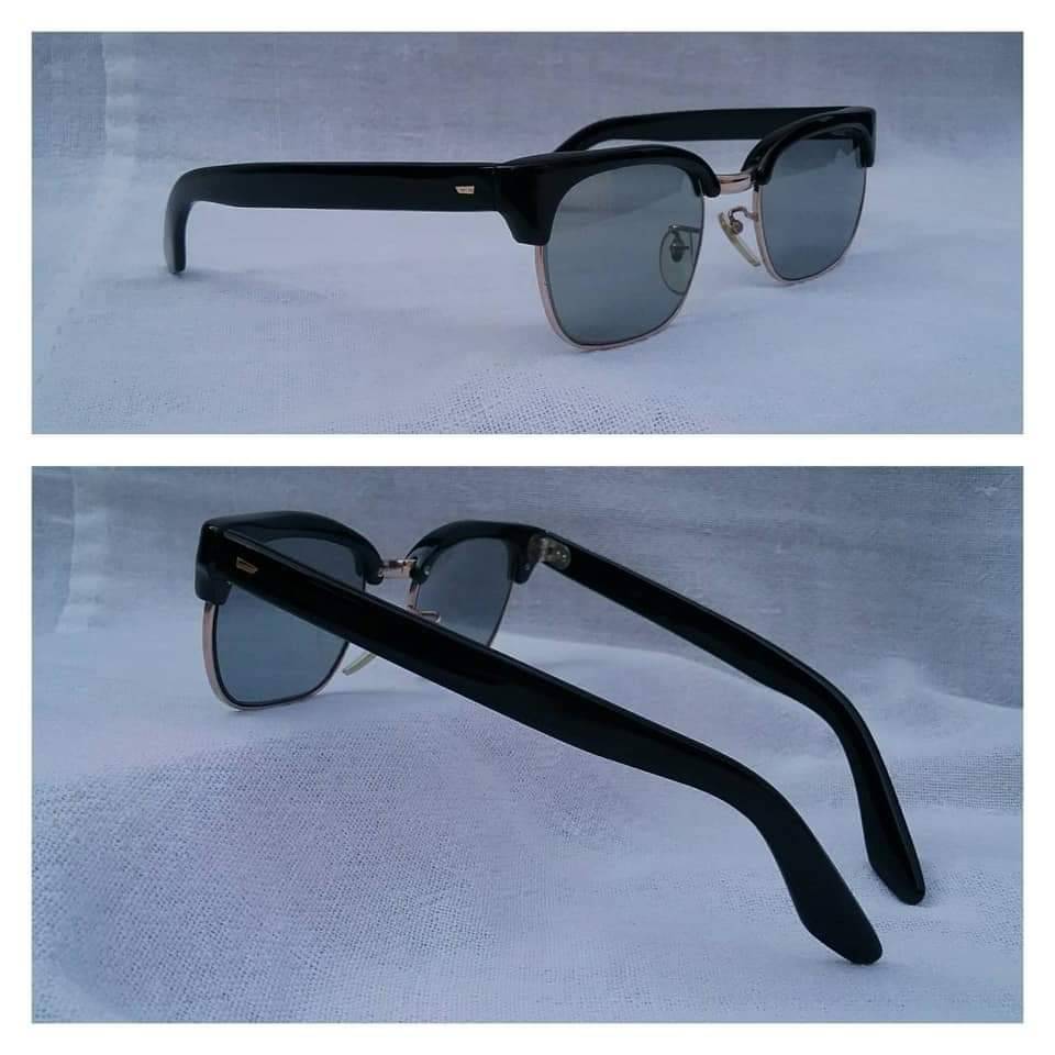 แว่นตาทองโกลด์ฟิลด์ 12K ล้ำค่า สัดส่วนทองคำบริสุทธิ์ 50% 'เอ-น่อน' เจแปนิสแฮนด์เมดทศวรรษ 1960's สภาพเทพ/เก่าเก็บ/งามกริ๊บ โมเดลคลาสสิค 'สี่เหลี่ยม-โบรว์ไลน์-นายกสโมสร' เลนส์กระจกคริสตัล หายาก 'สีเทาท้องฟ้า' มองเห็นดวงตาผูสวมใส่ Vintage ENON OPTICAL handmade in the 1960's in Japan