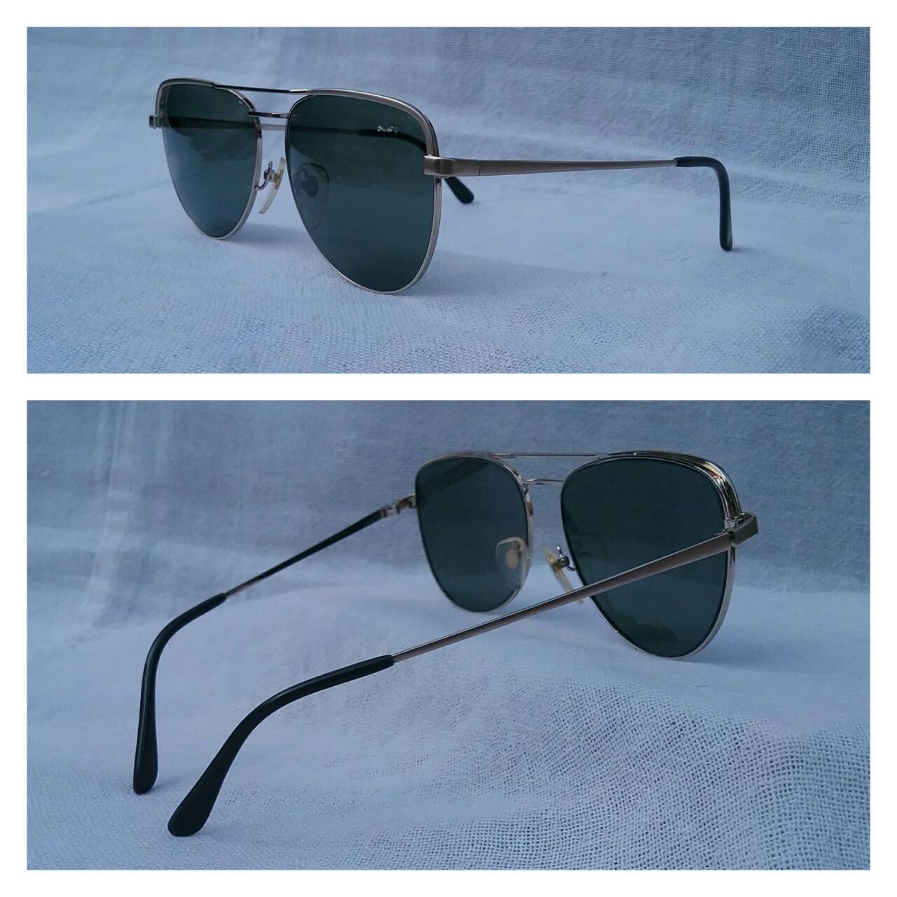 แว่นตาเจ้าบุญทุ่มแห่งทศวรรษที่ 1970's  ทองโกลด์ฟิลด์ 18K  สัดส่วนทองคำบริสุทธิ์ 75%  อุ๊ต๊ะ !  ขนทองมาทำเป็นเหมือง ๆ  โมเดลคลาสสิค 'หยดน้ำตา - นักบิน'  เลนส์กระจกคริสตัล 'สีเทาควันไฟ'  สภาพเทพ / เก่าเก็บ / เหมือนแทบไม่เคยใช้งานมาก่อน !  Vintage JAPANESE GOLD FILLED 18K handmade in the  1970's in Jap