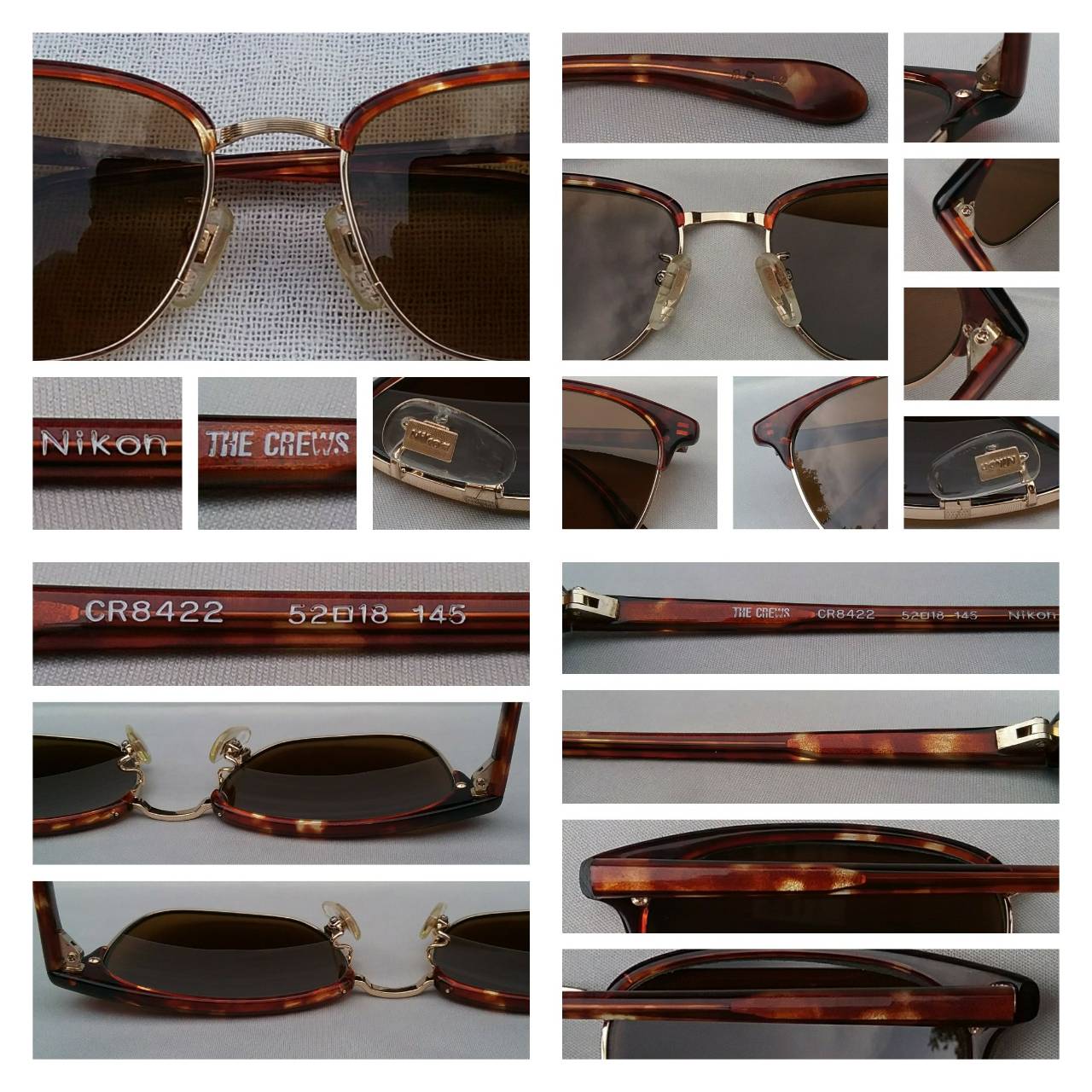 แว่นตาเกรดพรีเมียมโดยผู้ผลิตเก่าแก่กว่า 100 ปีของประเทศญี่ปุ่น นิคอน เก่าเก็บทศวรรษ 1990 ราคาพิเศษ โมเดลคลาสสิค คลับมาสเตอร์-นายกสโมสร เลนส์กระจกคริสตัล หายาก สีน้ำตาลคาราเมล ขนาดมาตรฐาน 139mm Vintage NIKON The Crews Series Handmade in Japan แว่นตาเกรดพรีเมียมโดยผู้ผลิตเก่าแก่กว่า 100 ปีของประเทศญี่ปุ่น นิคอน เก่าเก็บทศวรรษ 1990 ราคาพิเศษ โมเดลคลาสสิค คลับมาสเตอร์-นายกสโมสร เลนส์กระจกคริสตัล หายาก สีน้ำตาลคาราเมล ขนาดมาตรฐาน 139mm Vintage NIKON The Crews Series Handmade in Japan