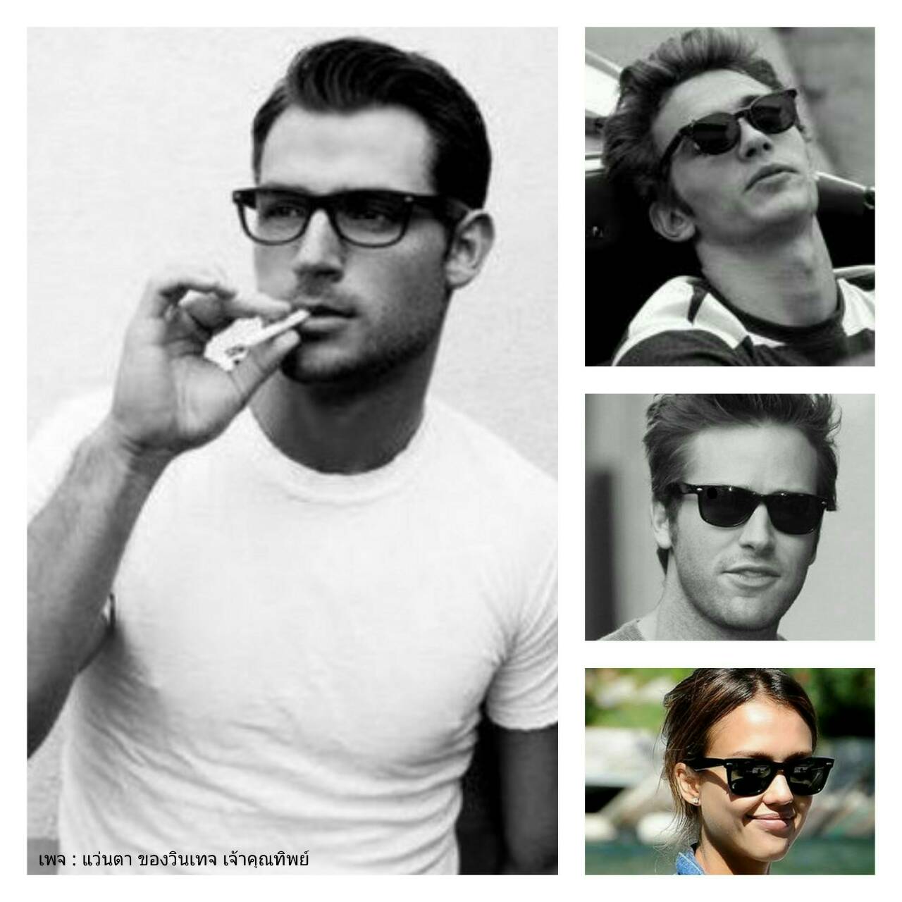 แว่นตาเจแปนิสแฮนด์เมคทศวรรษ 2010's  ราคาพิเศษ !  'มุมแว่น' และ 'ก้านขา'  ประดับ 'หมุดโลหะสีเงิน' ในแบบนิวเวย์ฟาเรอร์สไตล์  สภาพเทพ / เก่าเก็บ / งามกริ๊บ !  เลนส์กระจกคริสตัล 'สีเทาควันไฟ'  Authentic FUCT handmade in the 2010's in Japan