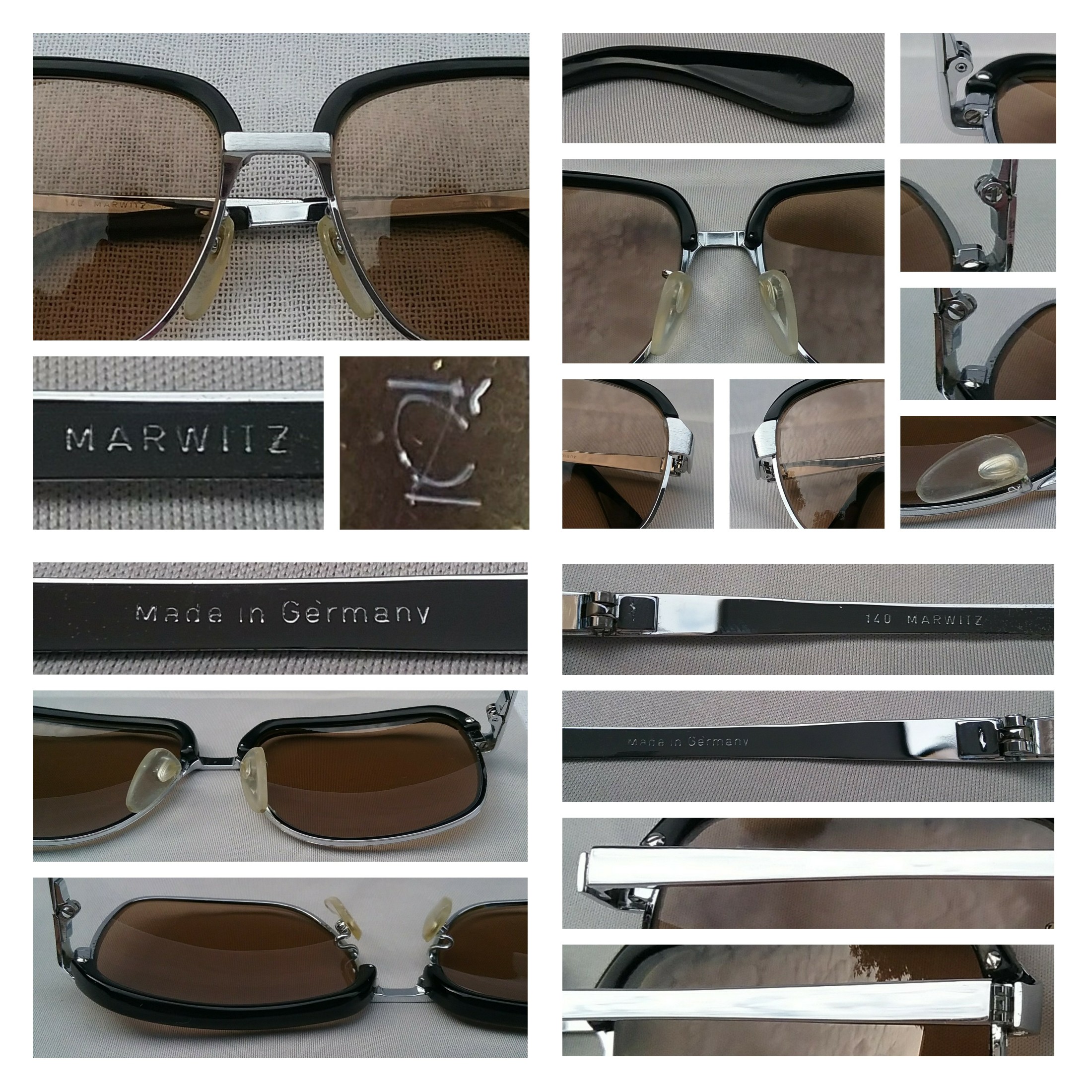 โคตรแว่นตาเยอรมันตะวันตก ทศวรรษ 1960 มาร์วิทซ์ อ็อพทิมา โมเดลราชสีห์เงิน-นายกสโมสร สนธิกำลังกับ โคตรเลนส์กระจกพระเจ้า คาร์ล ไซส์ เยนา สีน้ำตาลแร่ ที่ได้รับยกย่องว่าดีที่สุดตลอดกาลของชนชาติเยอรมัน สภาพเทพ เก่าเก็บ งามกริ๊บ Vintage MARWITZ OPTIMA handmade in West Germamy