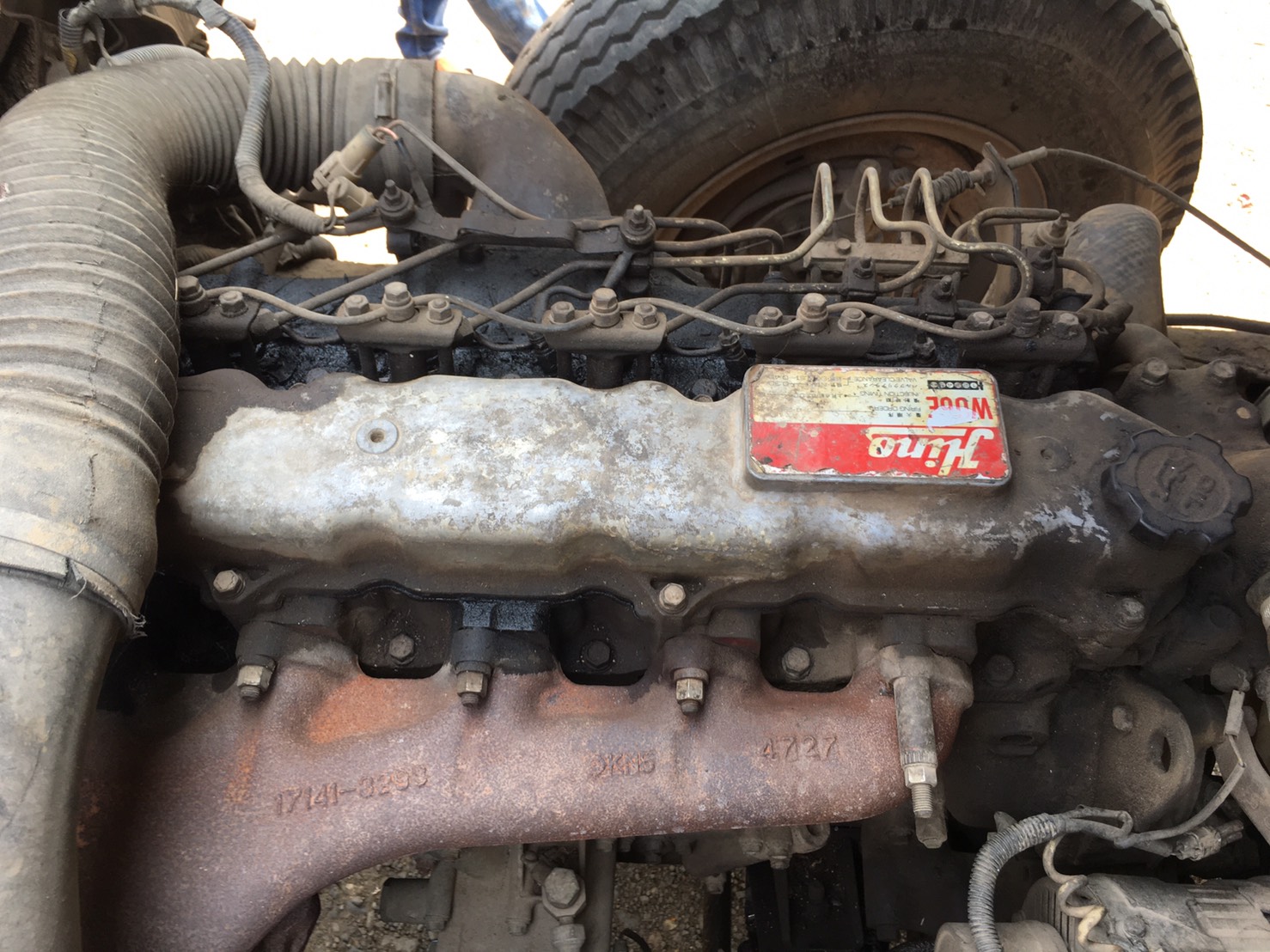 เครื่อง HINO WO6E 165แรง พร้อมใช้งาน 50000บาท ใบชื้อขาย