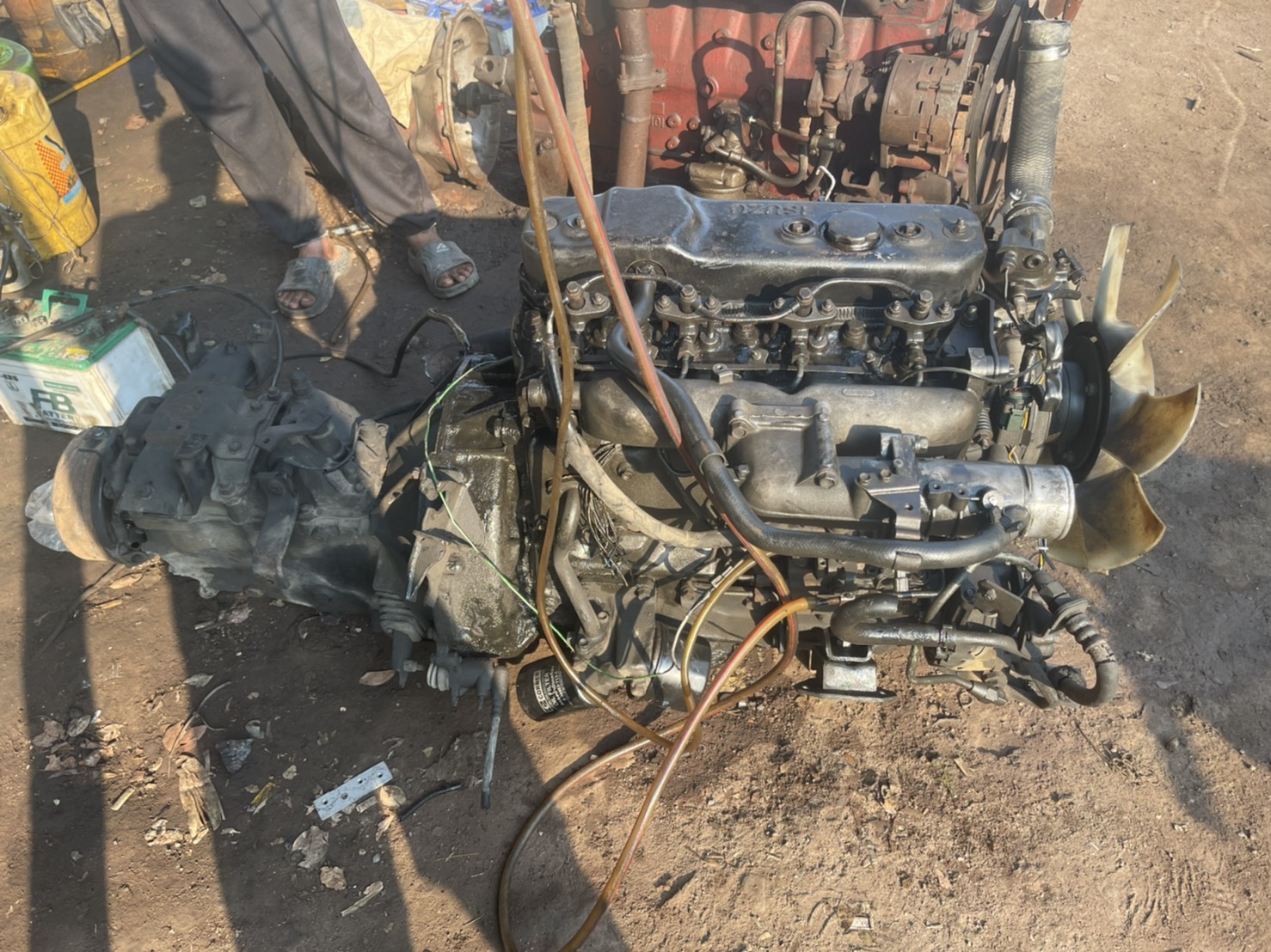 เครื่องISUZU 4BE1 110 แรง พร้อมเกียร์