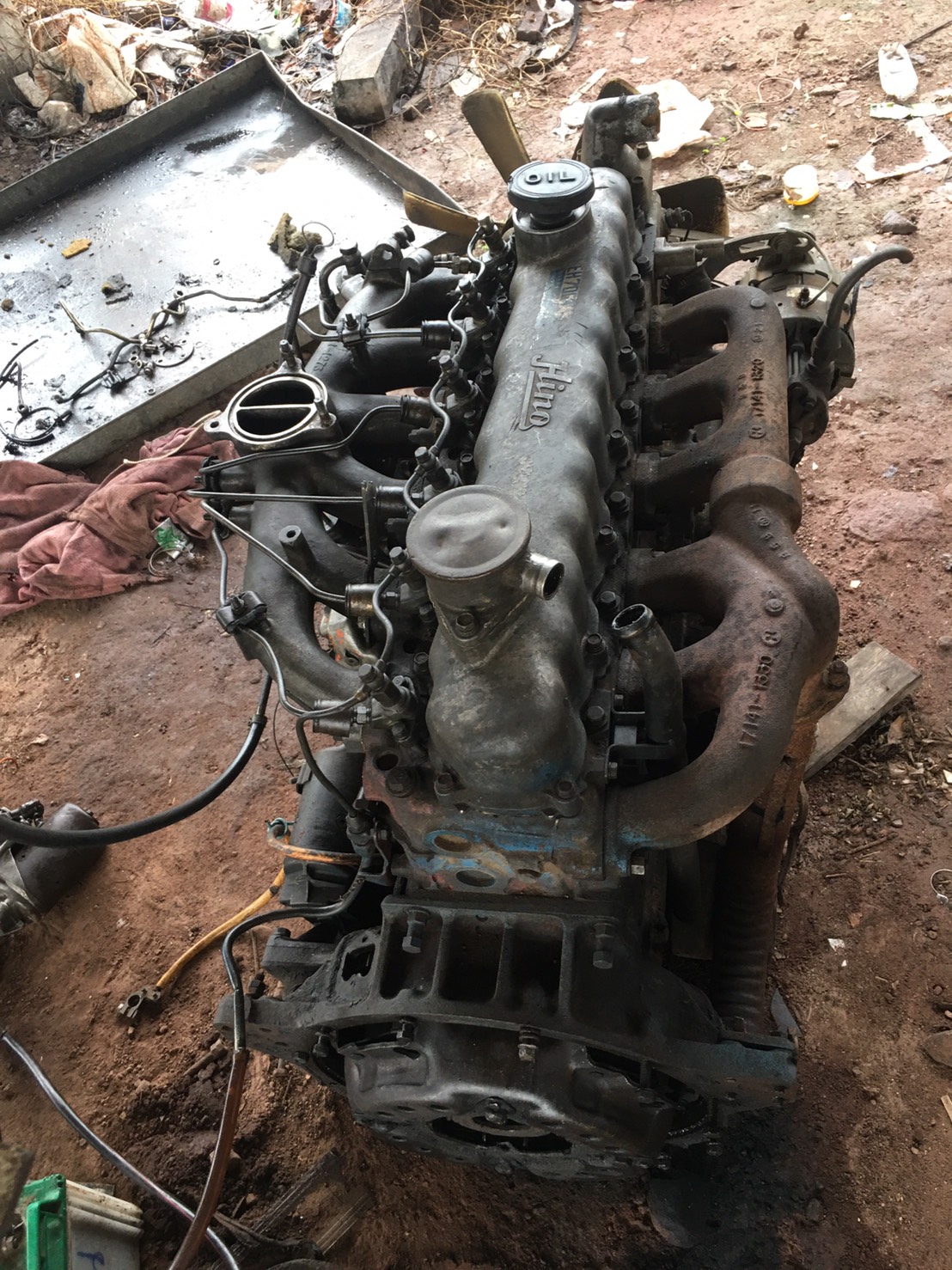 เครื่อง HINO 168 แรง EH700 45000 บาท