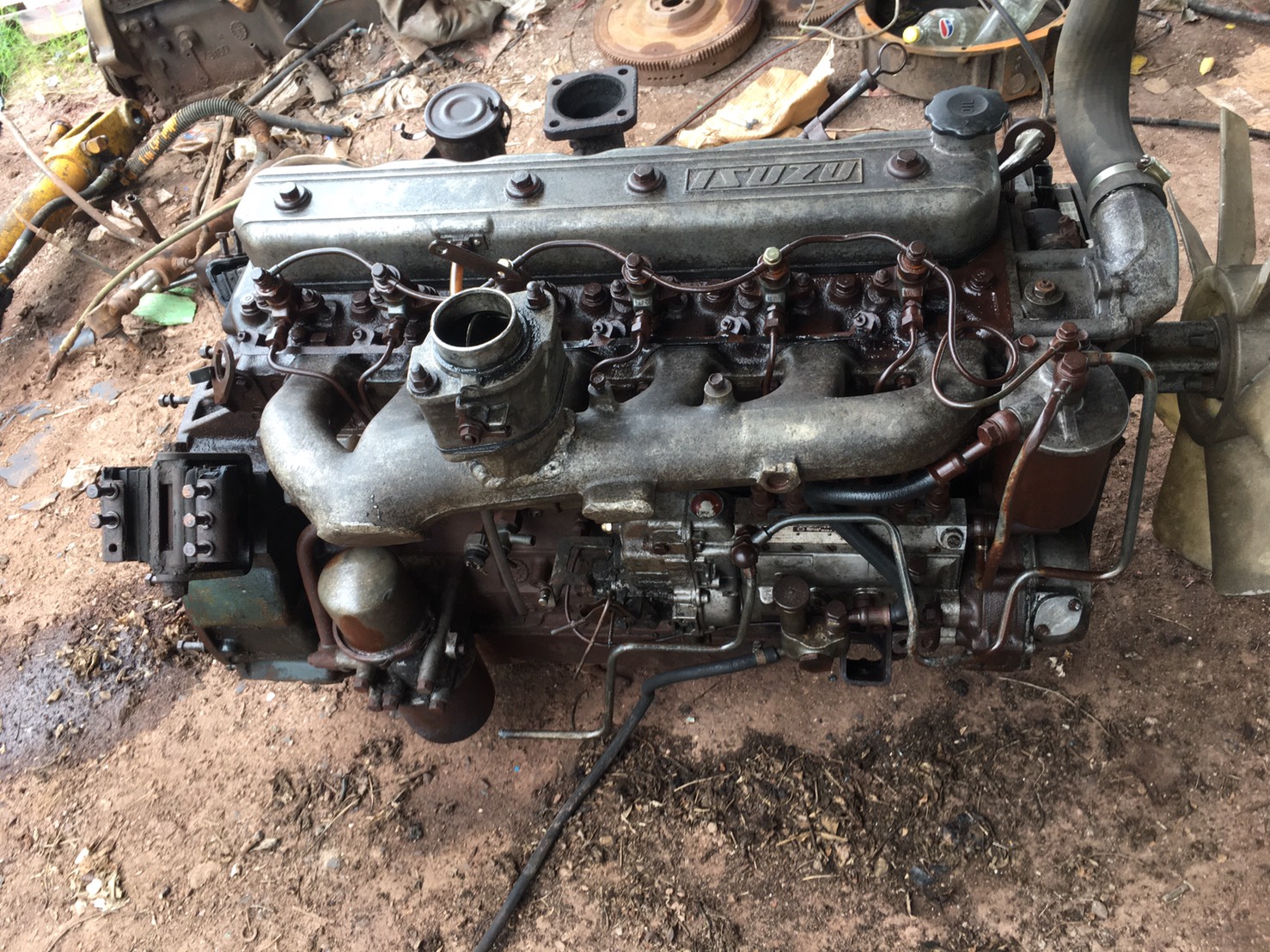 เครื่อง ISUZU 145 แรง 6BB1 พร้อมใช้งาน36000 บาท