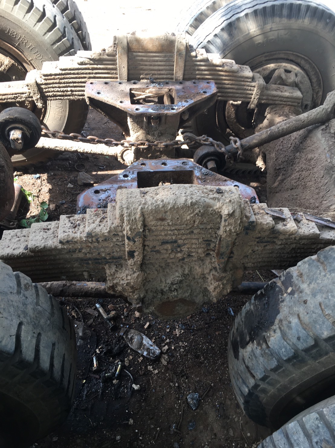 ชุดเพลาเดียว FUSO 518 เบรคใหญ่ พร้อมใช้งาน