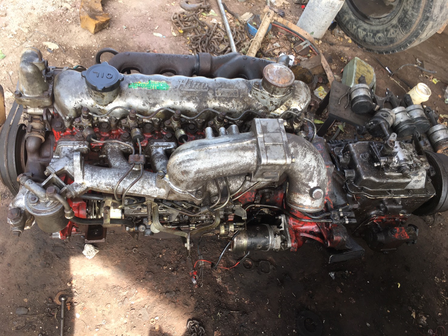 เครื่อง EH700 168แรง พร้อมเกียร์ 68000บาท พร้อมใช้งาน