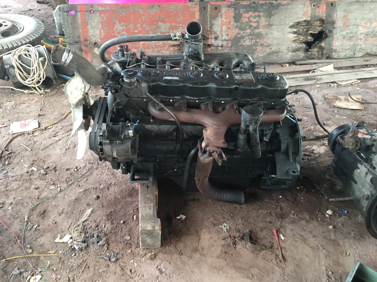 เครื่อง ISUZU 6BF170 แรง ปั้มลม เพาเวอร์ ใบคลุม 50000บาท